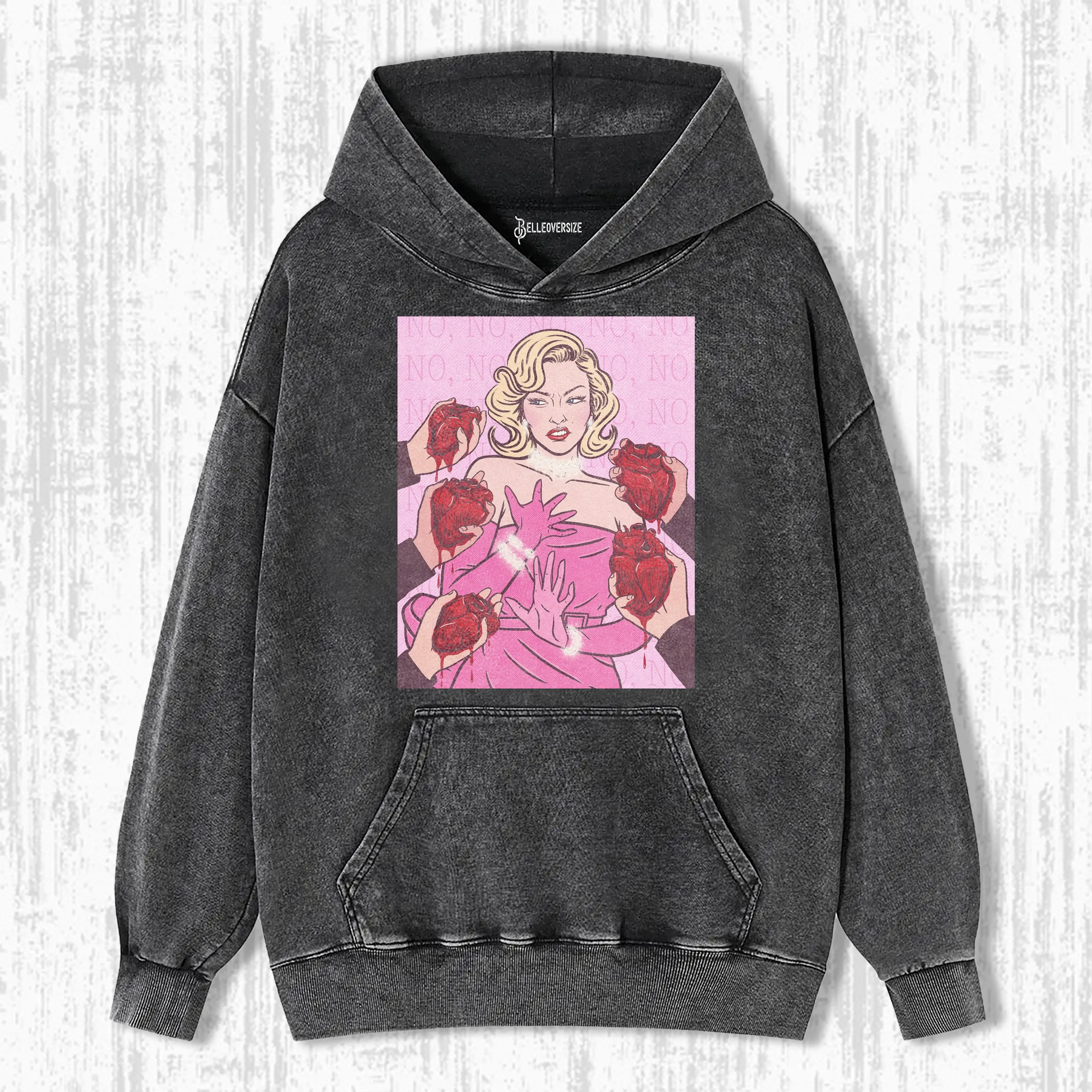 A GIRL DOEST WANT HEARTS HOODIE