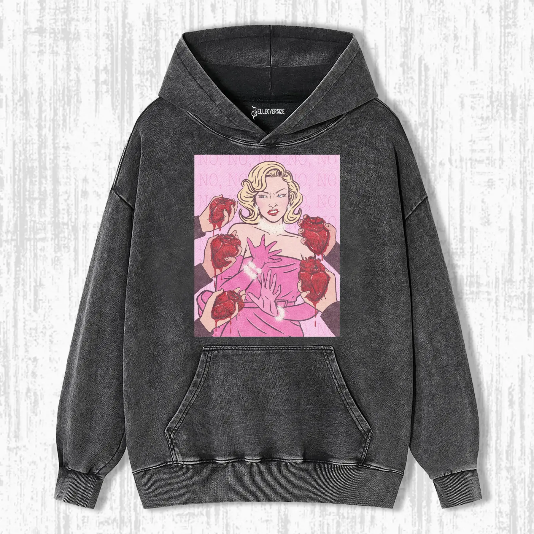 A GIRL DOEST WANT HEARTS HOODIE