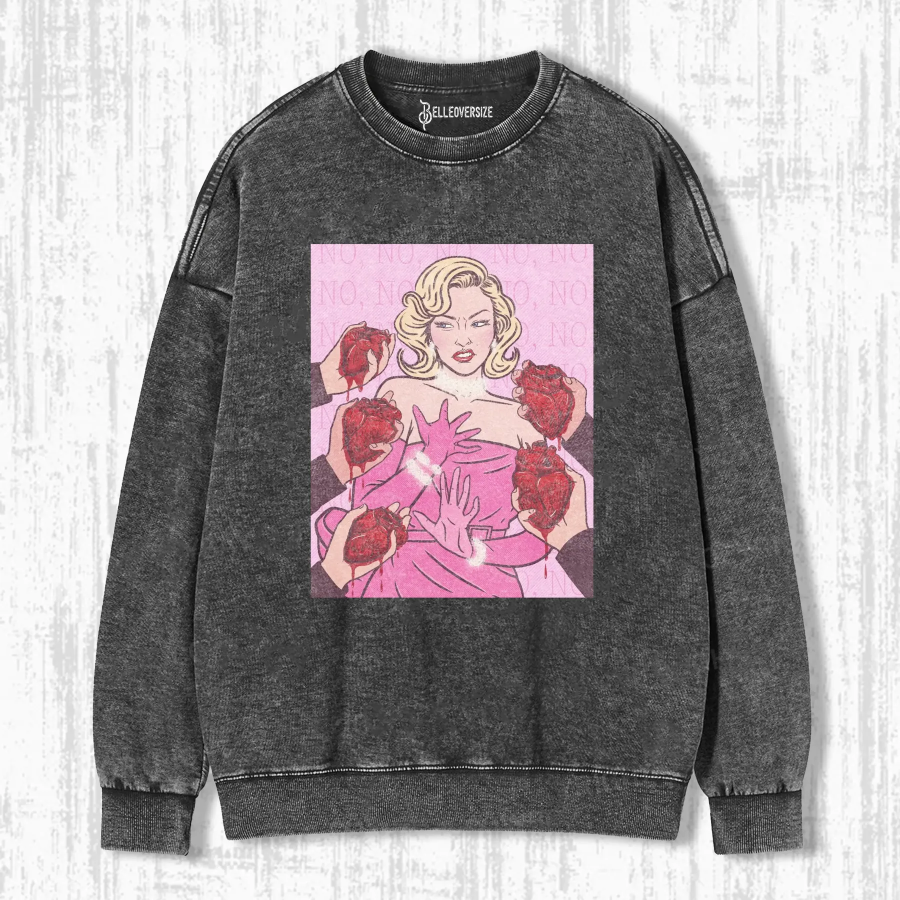 A GIRL DOEST WANT HEARTS SWEATSHIRTS