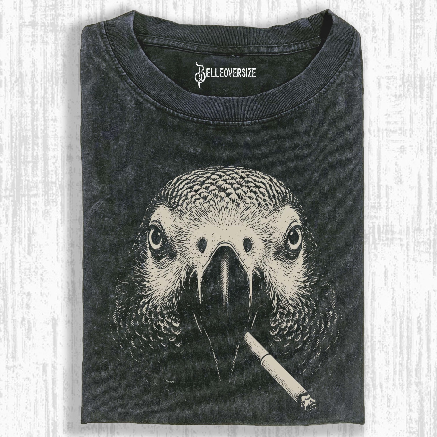 AFRICAN GREY PARROT VINTAGE Y2K T-SHIRT