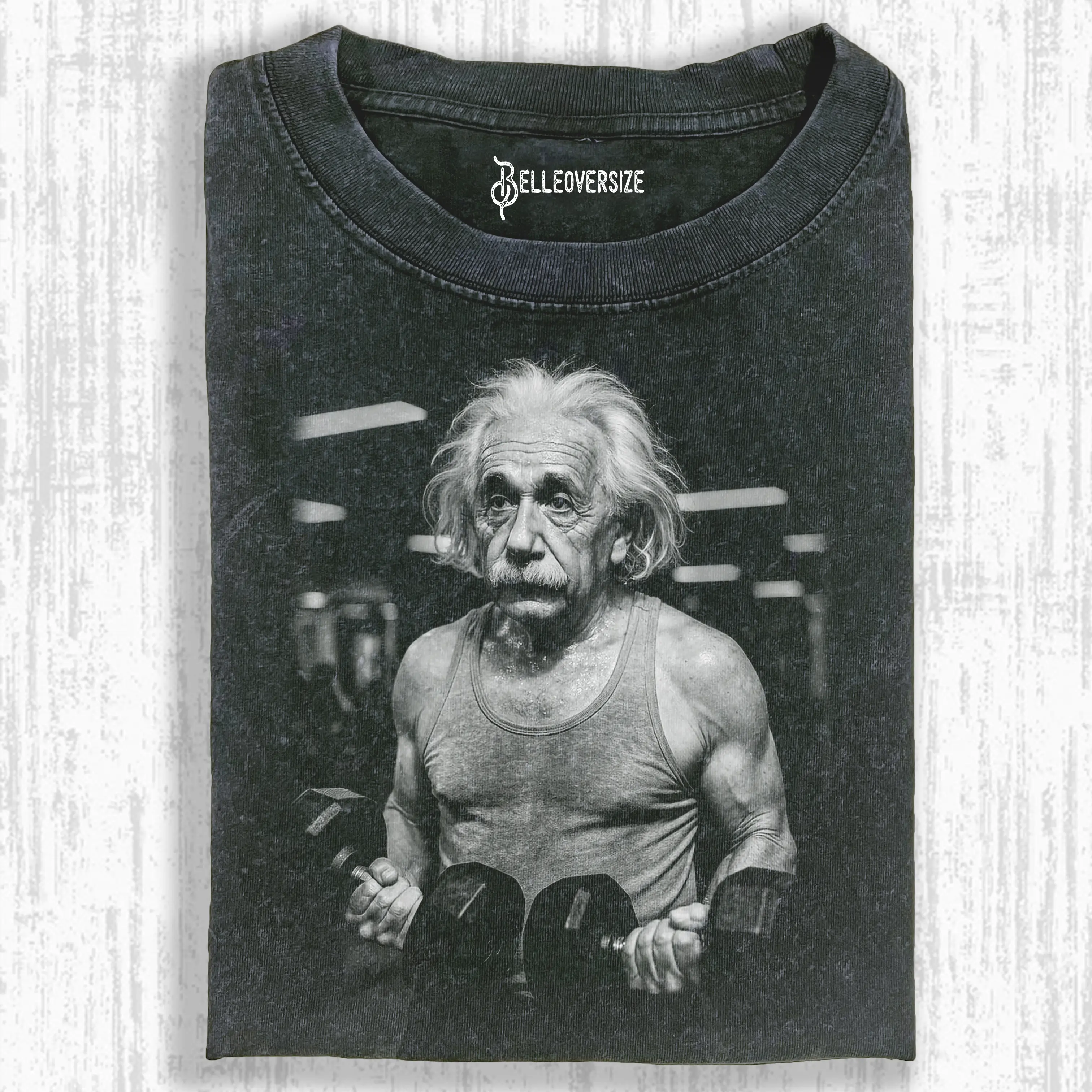 T-Shirt Uomo Parodia Albert Einstein - Maglietta In Cotone 100% - Nero - Vestibilità Aderente - 6