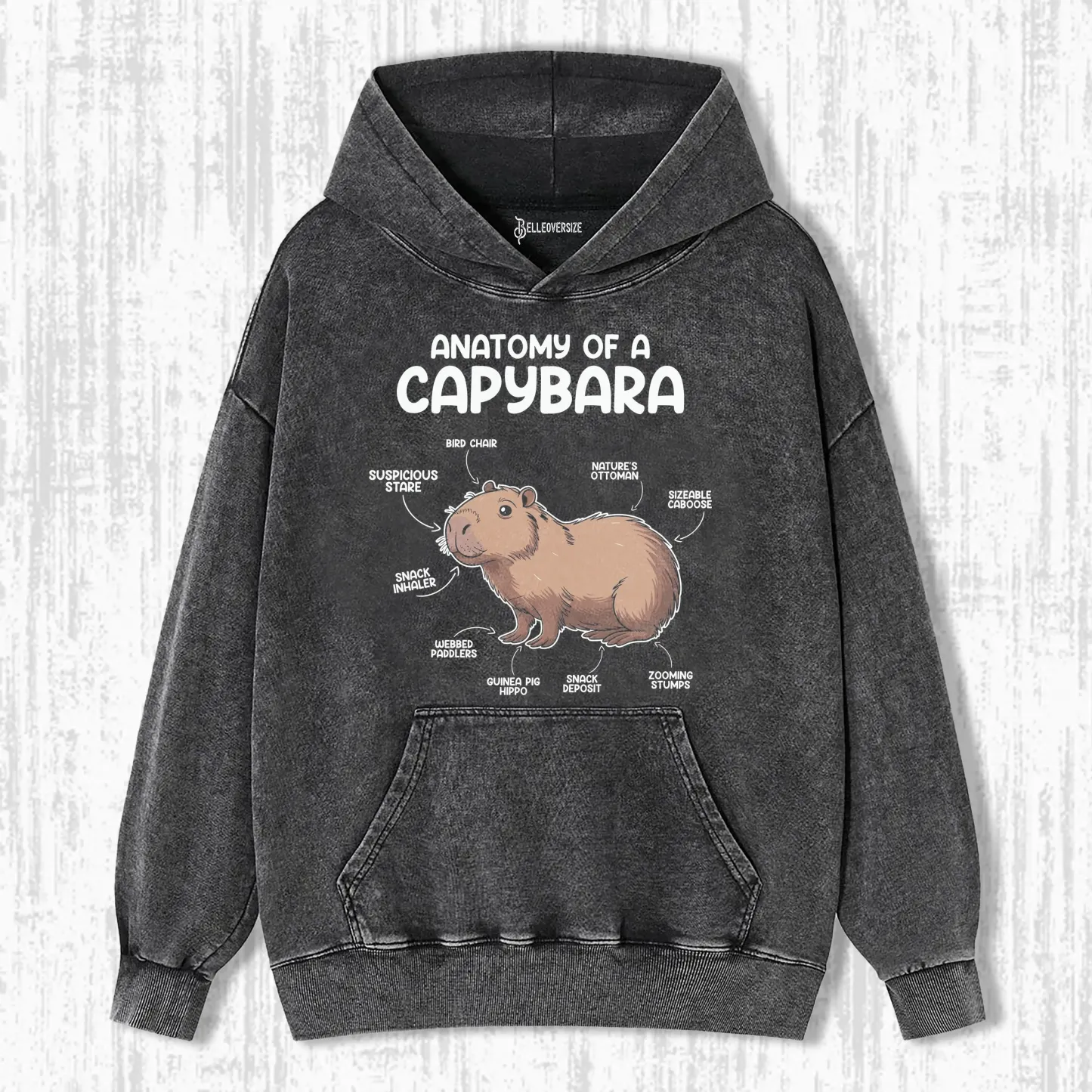 ANATOMY OF A CAPYBARA HOODIE