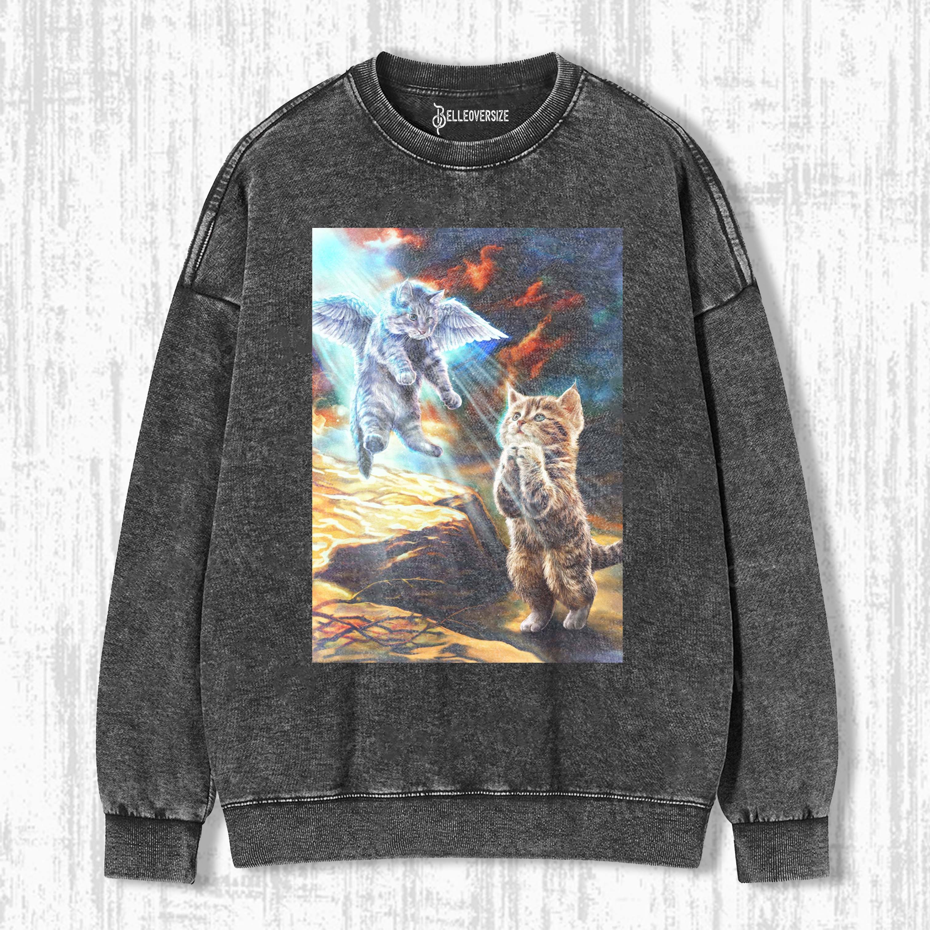 ANGEL CAT BLESSING SWEATSHIRTS