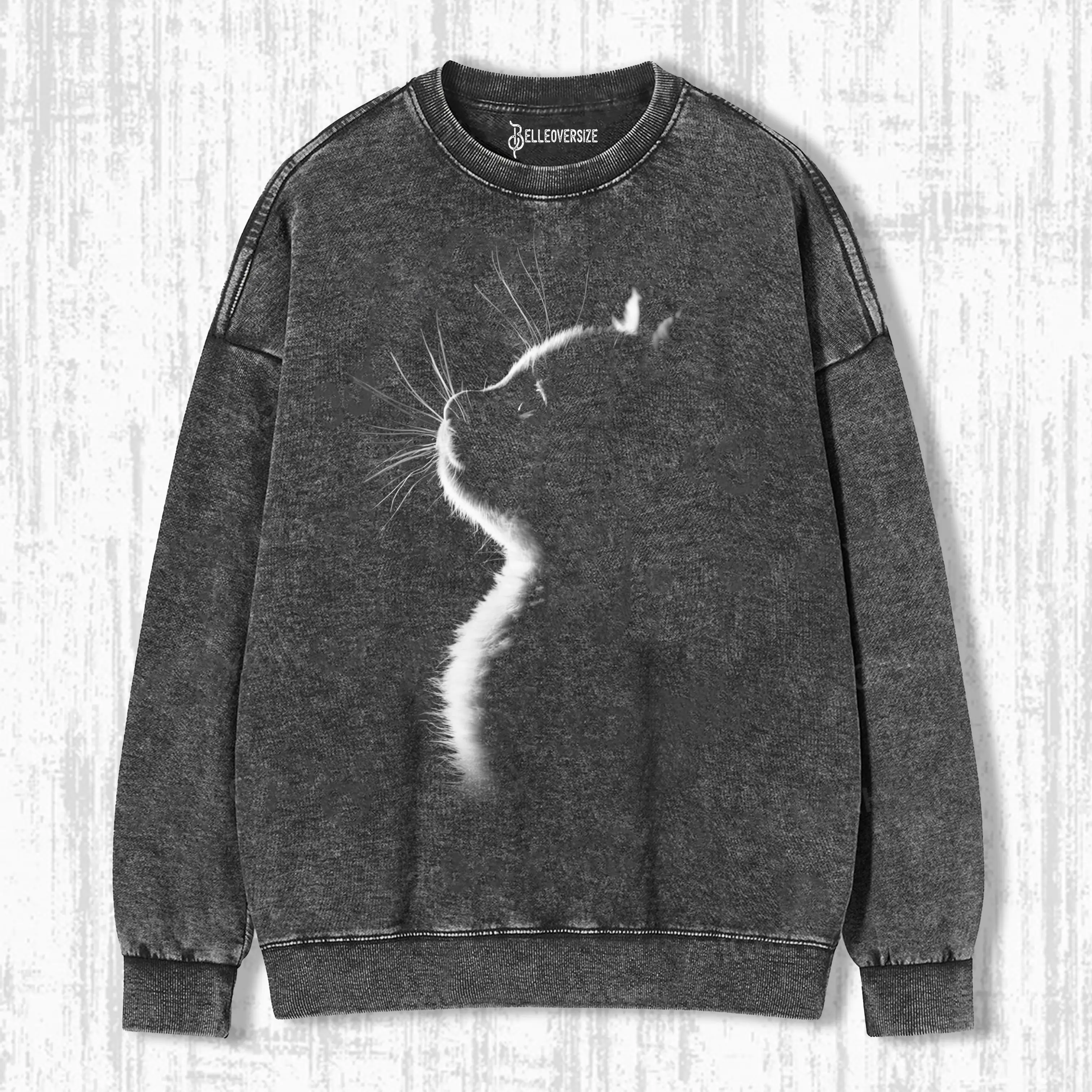 BACKLIT CAT SWEATSHIRTS