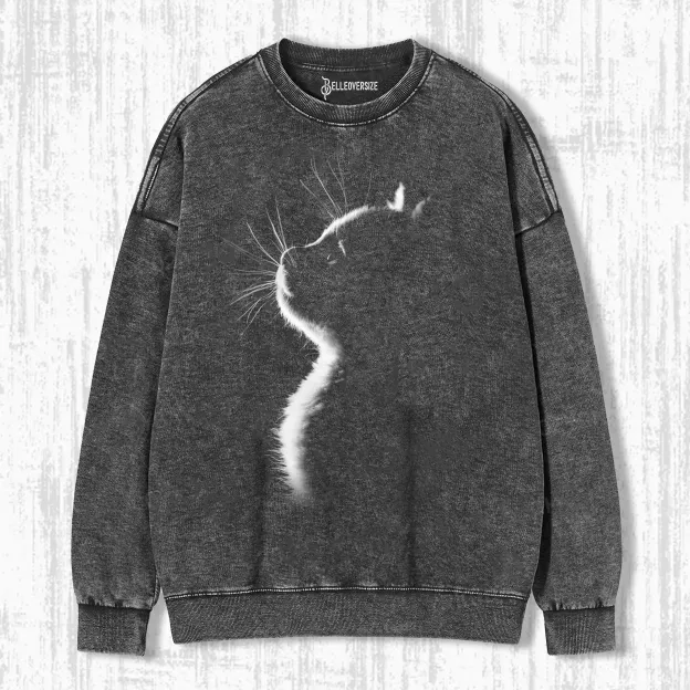 BACKLIT CAT SWEATSHIRTS