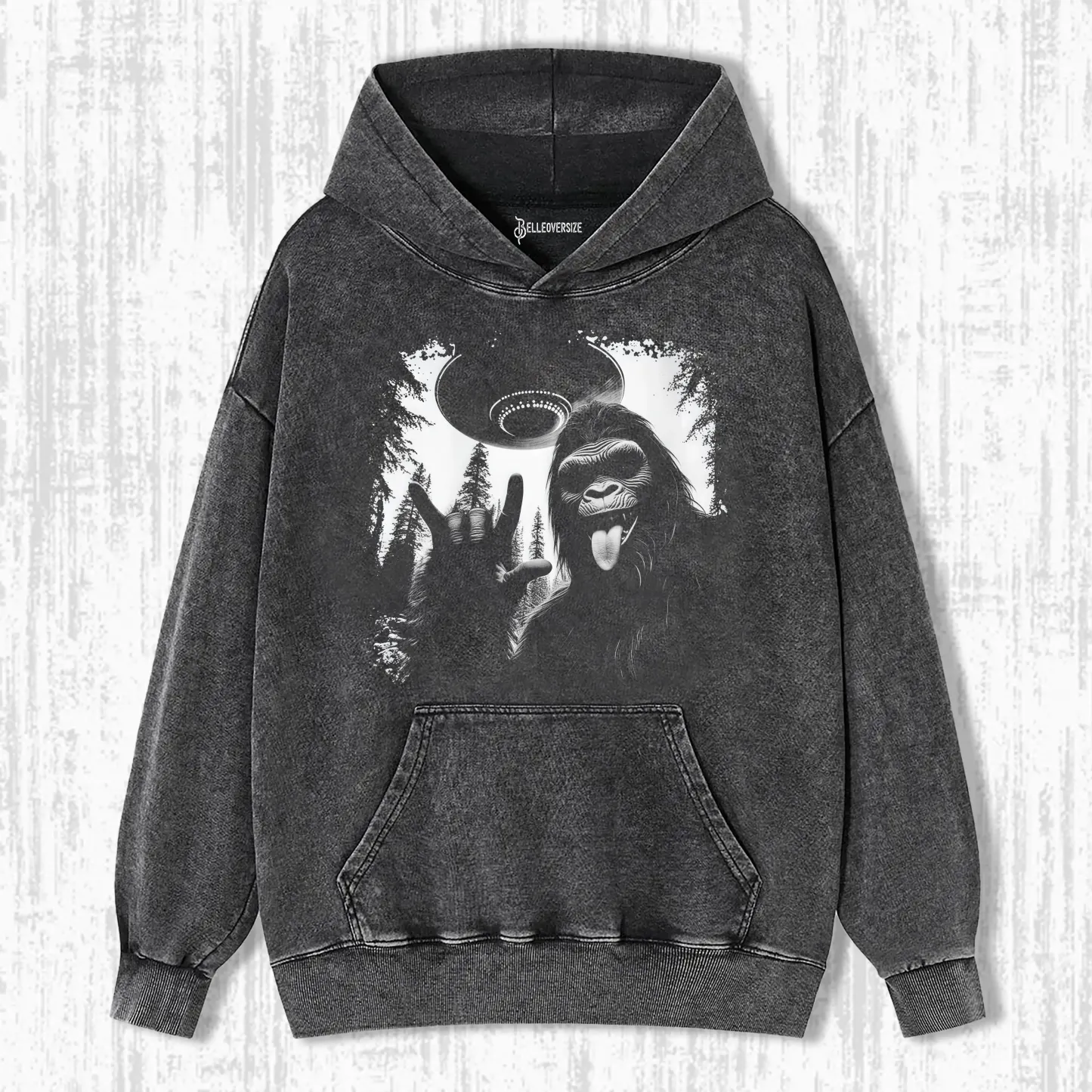 BIGFOOT AND UFO HOODIE