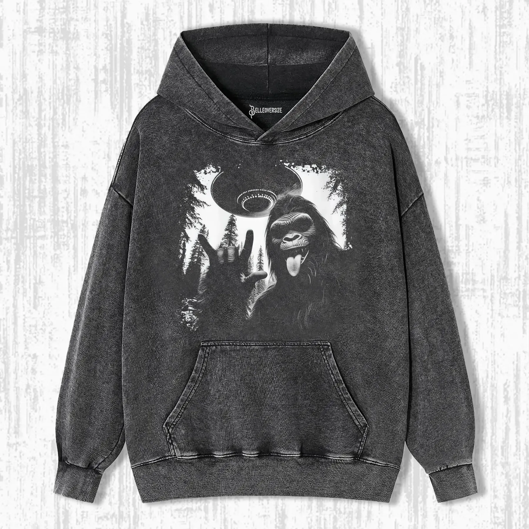 BIGFOOT AND UFO HOODIE