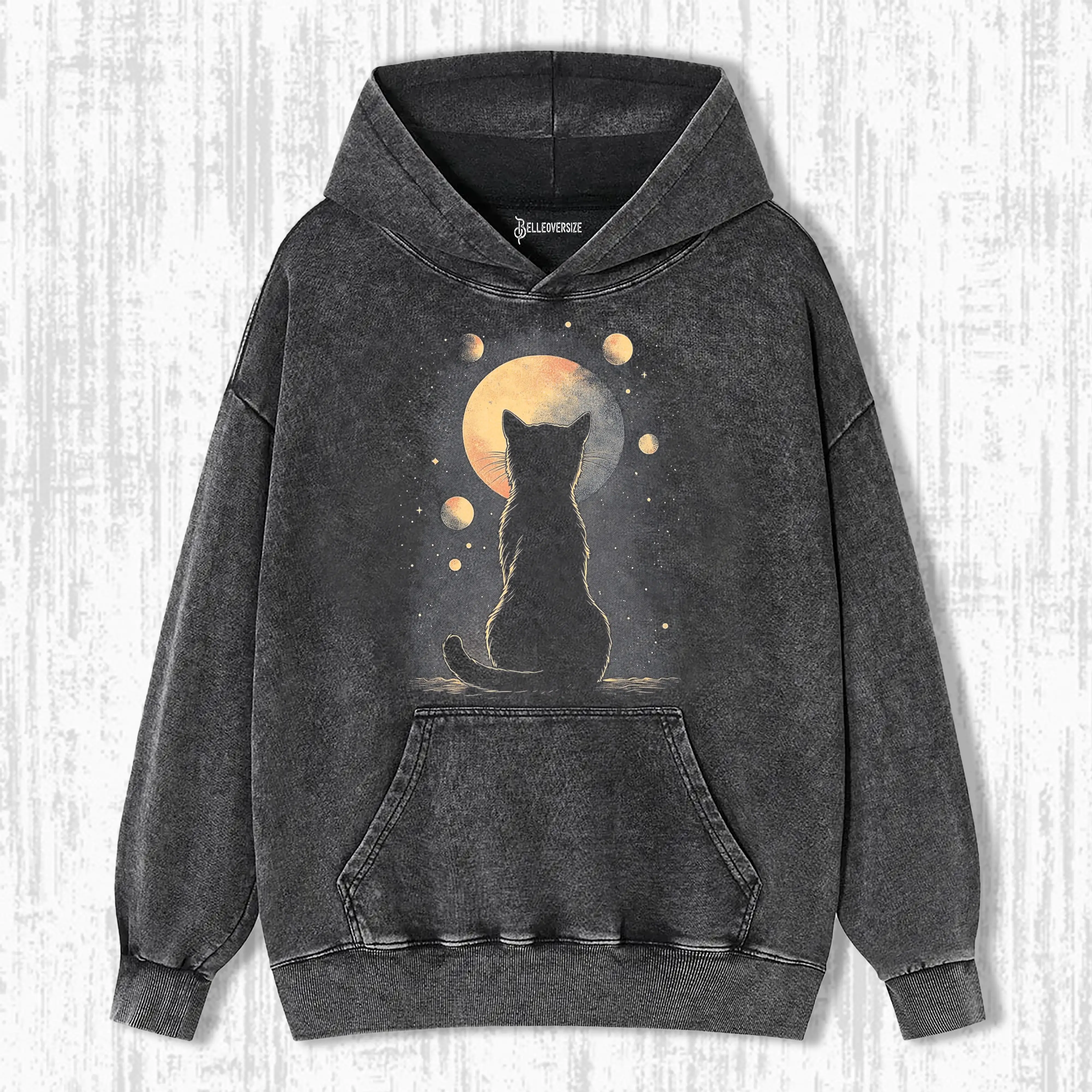BLACK CAT BETWEEN WORLDS HOODIE