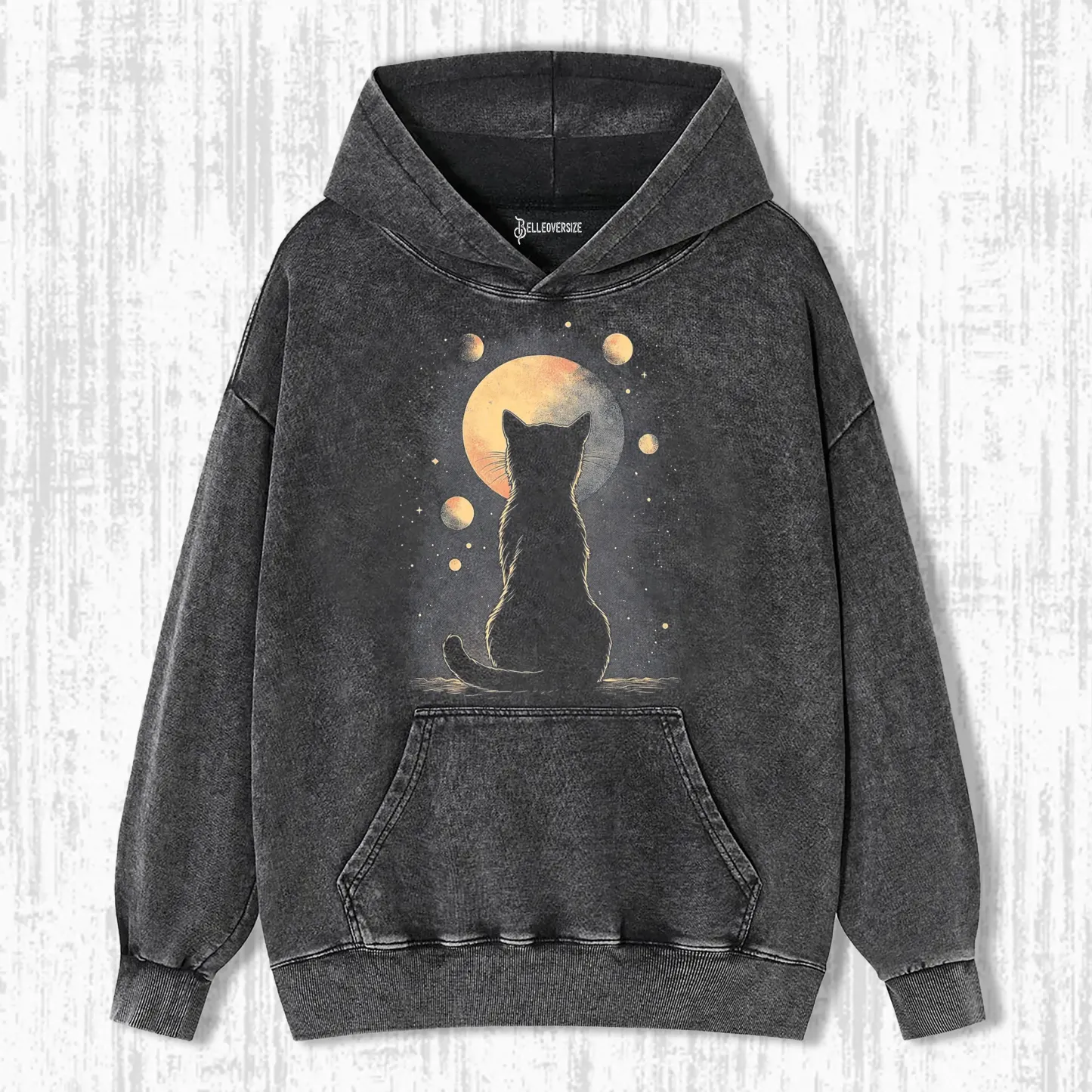 BLACK CAT BETWEEN WORLDS HOODIE