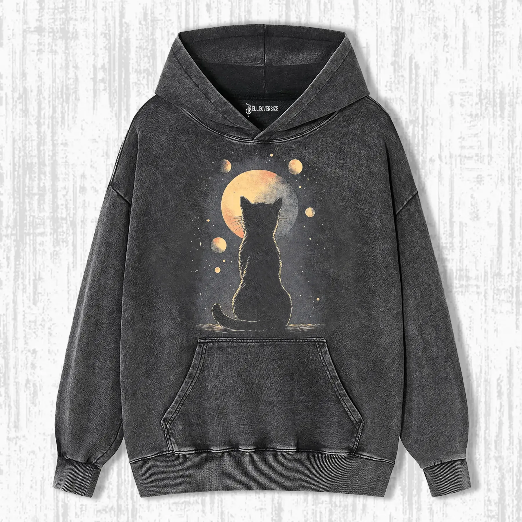 BLACK CAT BETWEEN WORLDS HOODIE