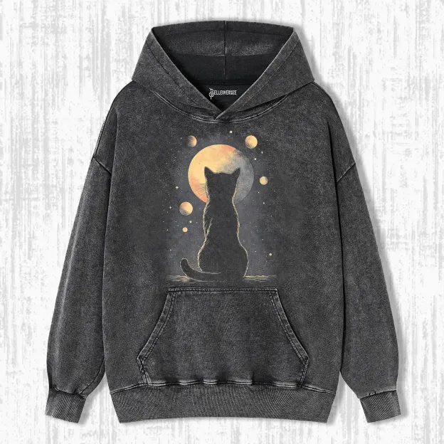 BLACK CAT BETWEEN WORLDS HOODIE