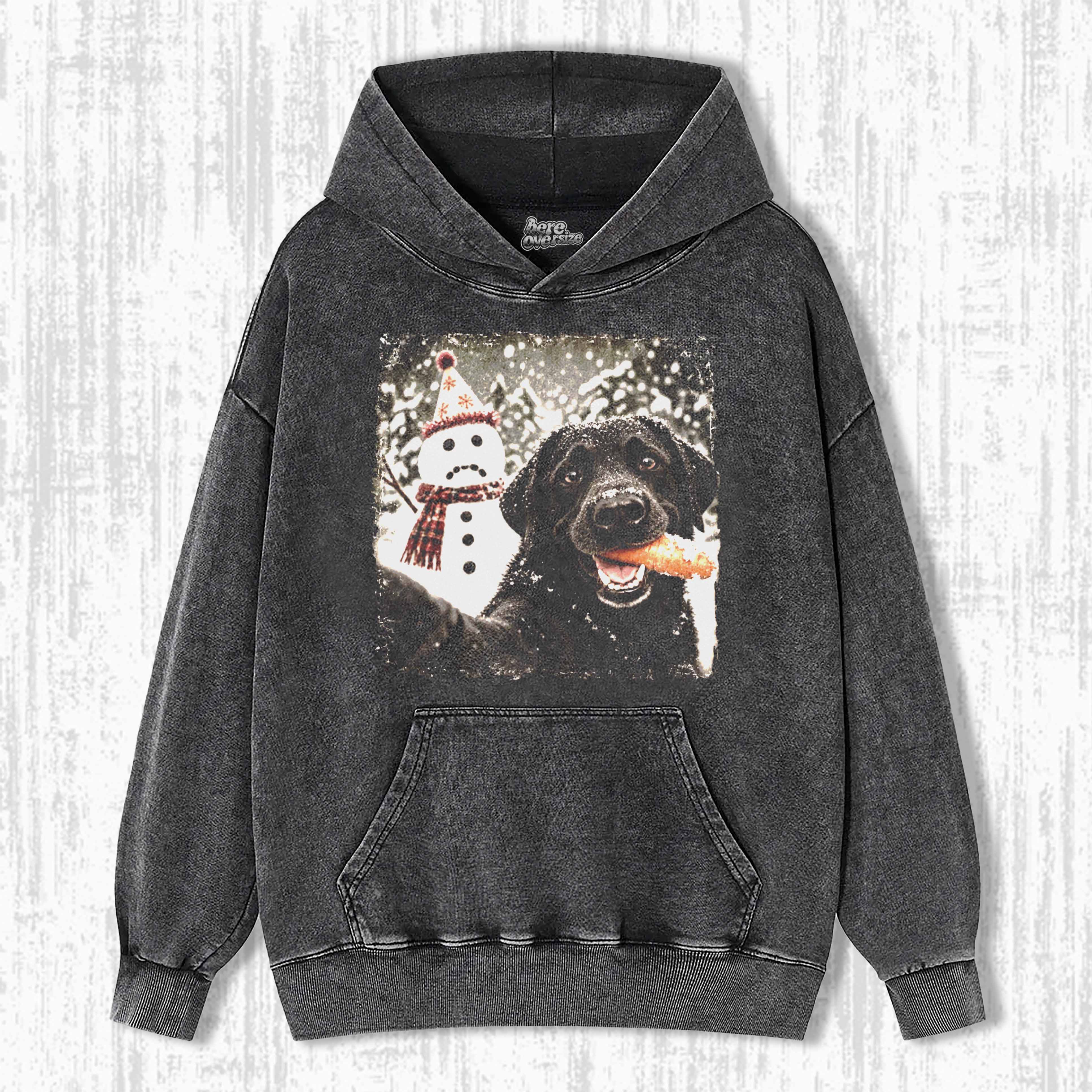 BLACK LAB CHRISTMAS T-SHIRT 