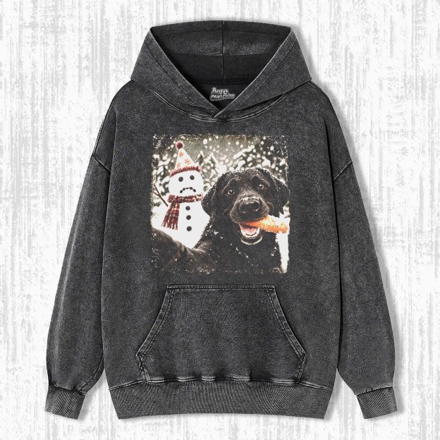 BLACK LAB CHRISTMAS T-SHIRT 