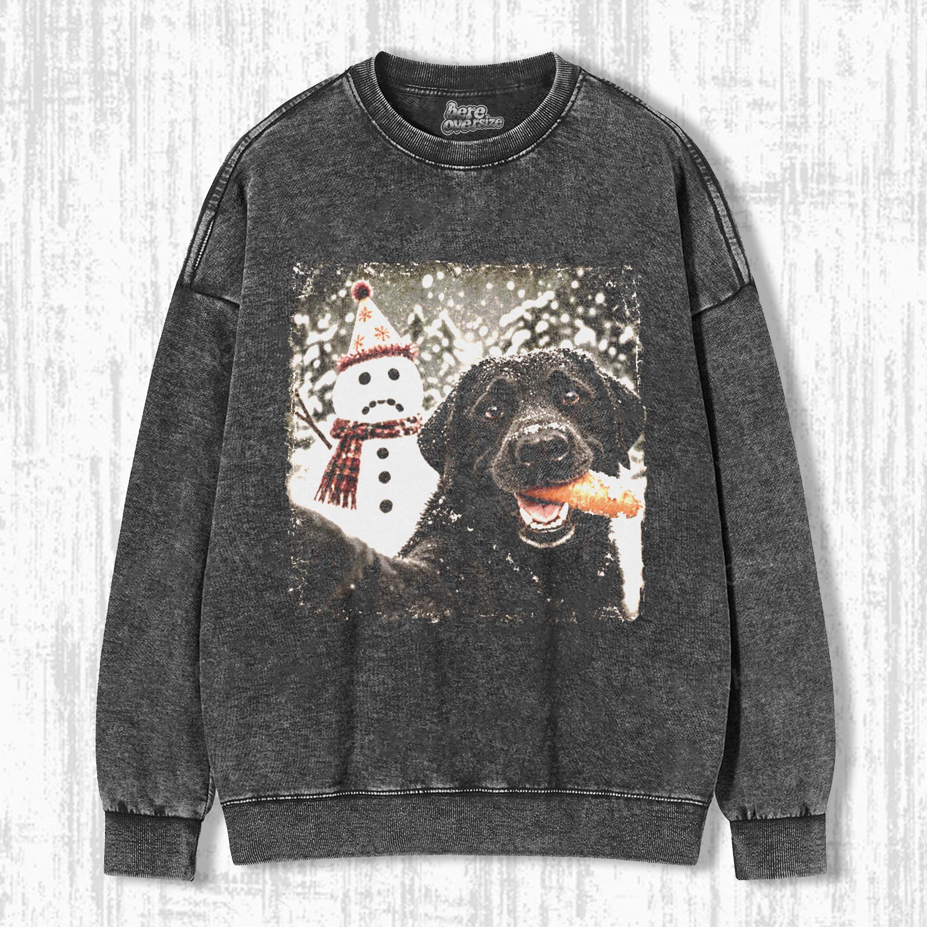 BLACK LAB CHRISTMAS T-SHIRT 