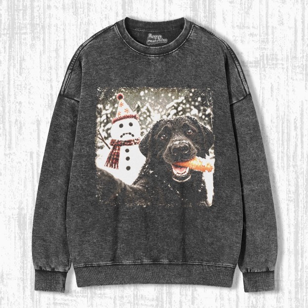 BLACK LAB CHRISTMAS T-SHIRT 