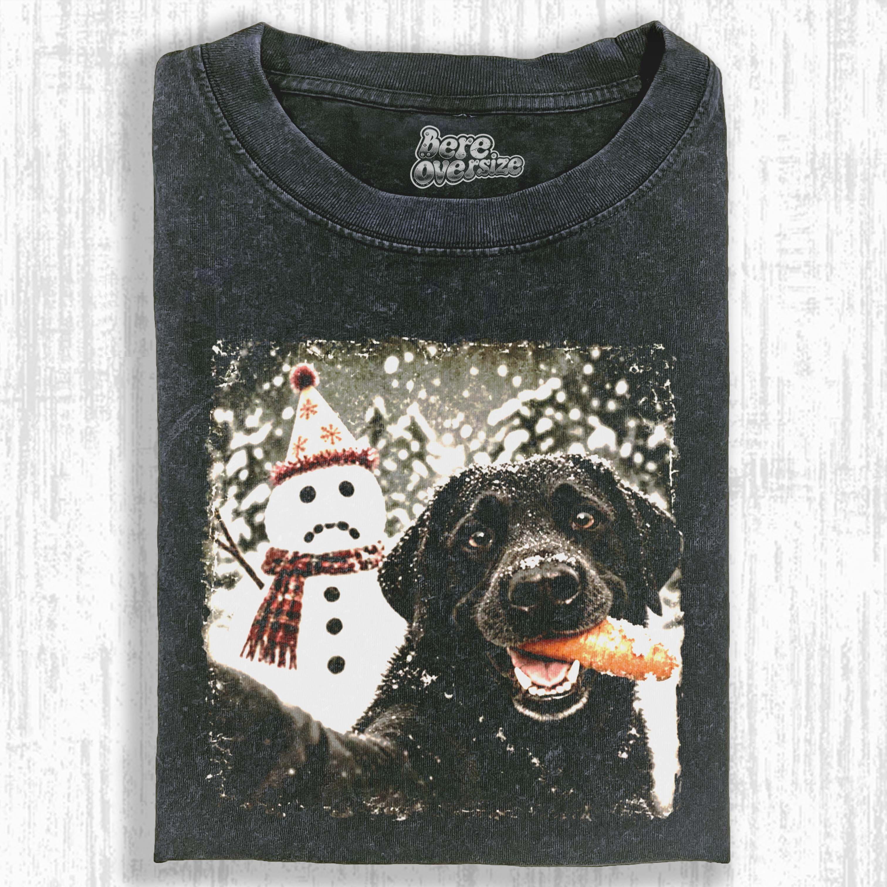 BLACK LAB CHRISTMAS T-SHIRT 