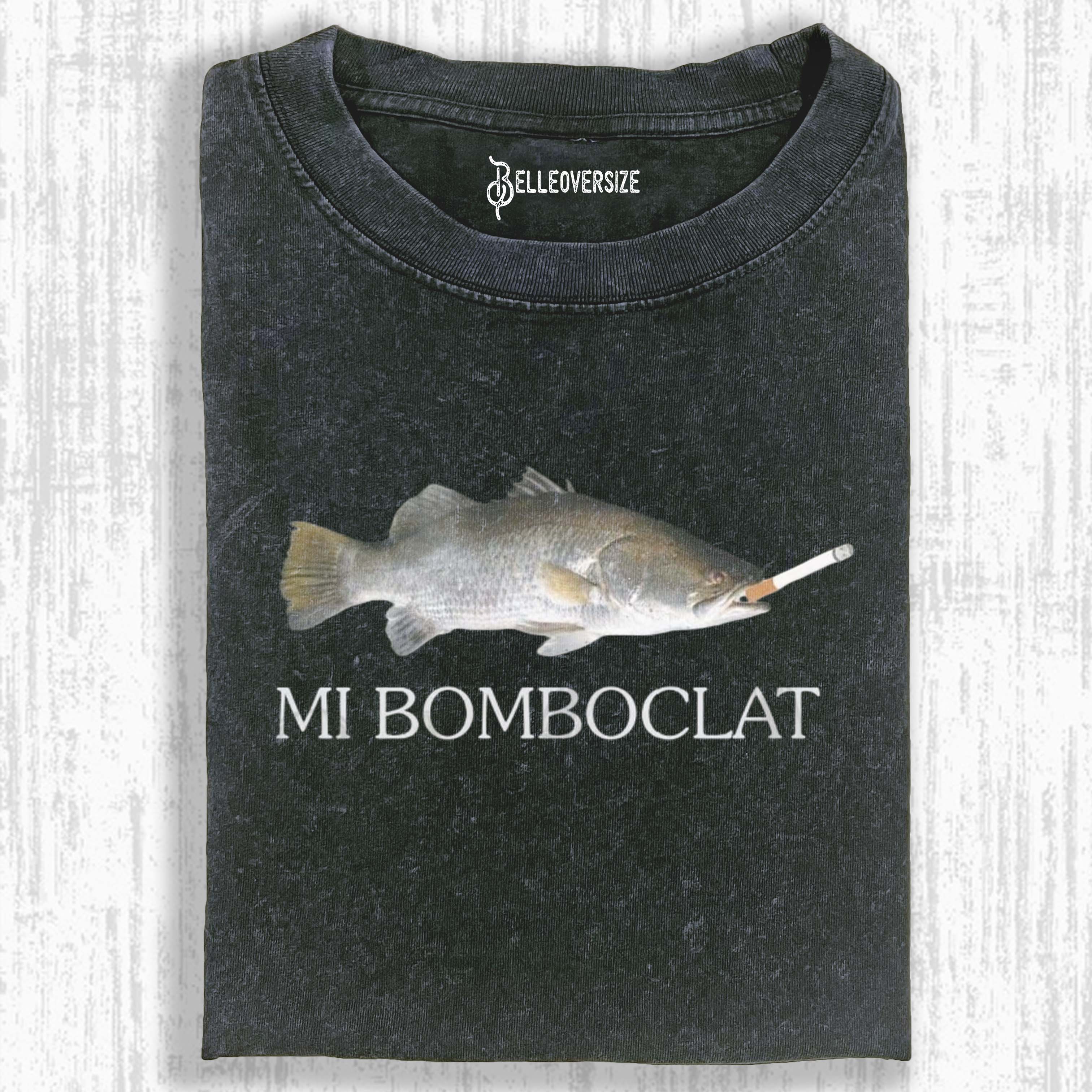 BOMBOCLAT FISH MEME T-SHIRT 
