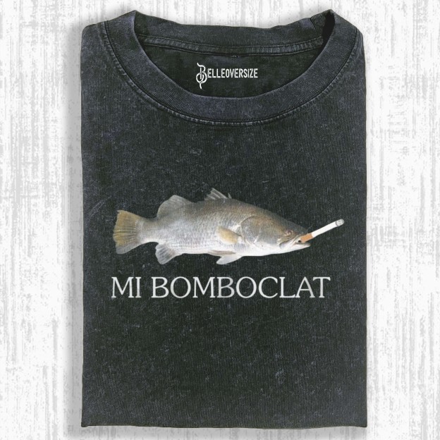 BOMBOCLAT FISH MEME T-SHIRT 