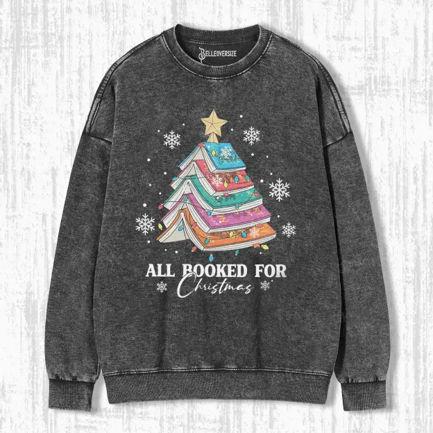 BOOKS CHRISTMAS TREES SWEATSHIRTS