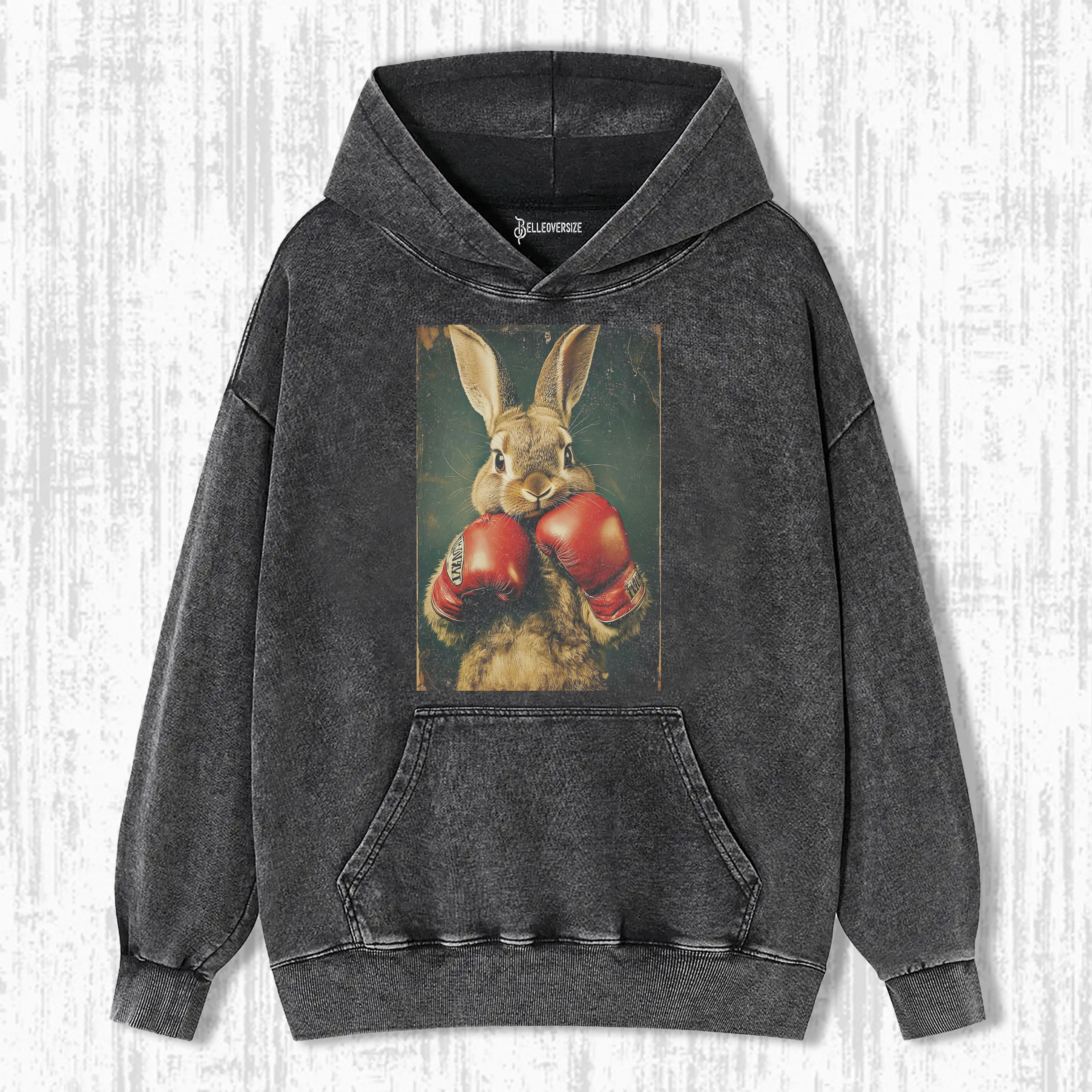 BOXING RABBIT HOODIE