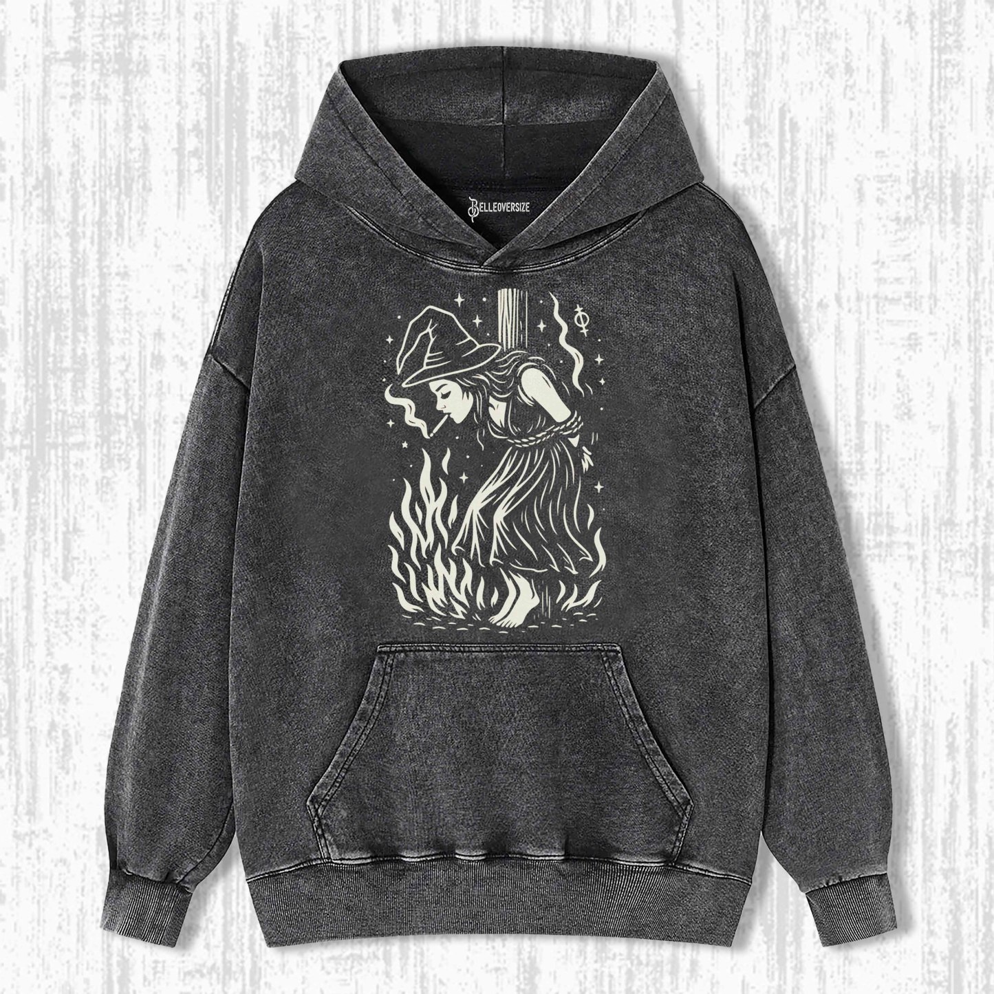 BURNING WITCH SMOKING CIGARETTE HOODIE