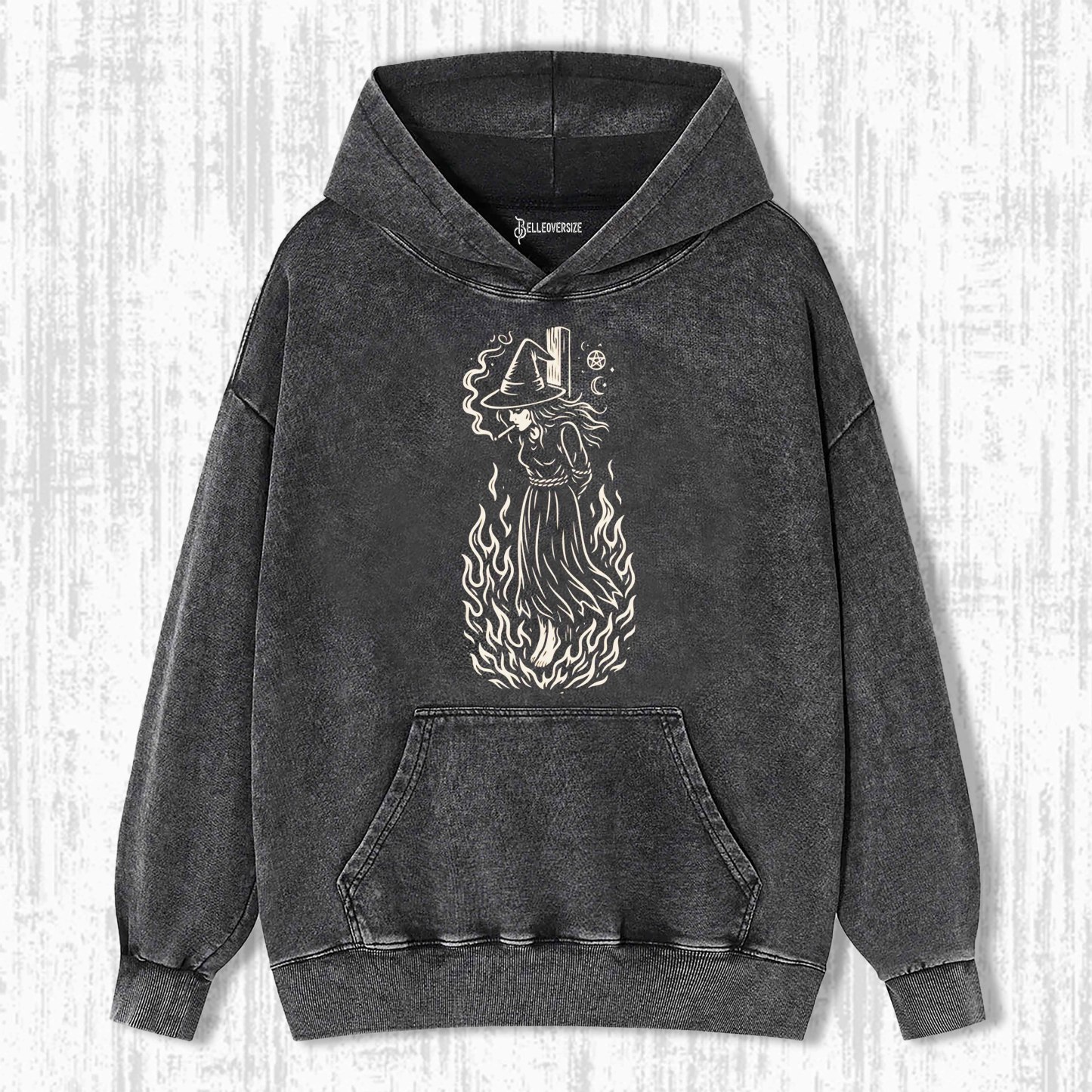 BURNING WITCH SMOKING CIGARETTE HOODIE