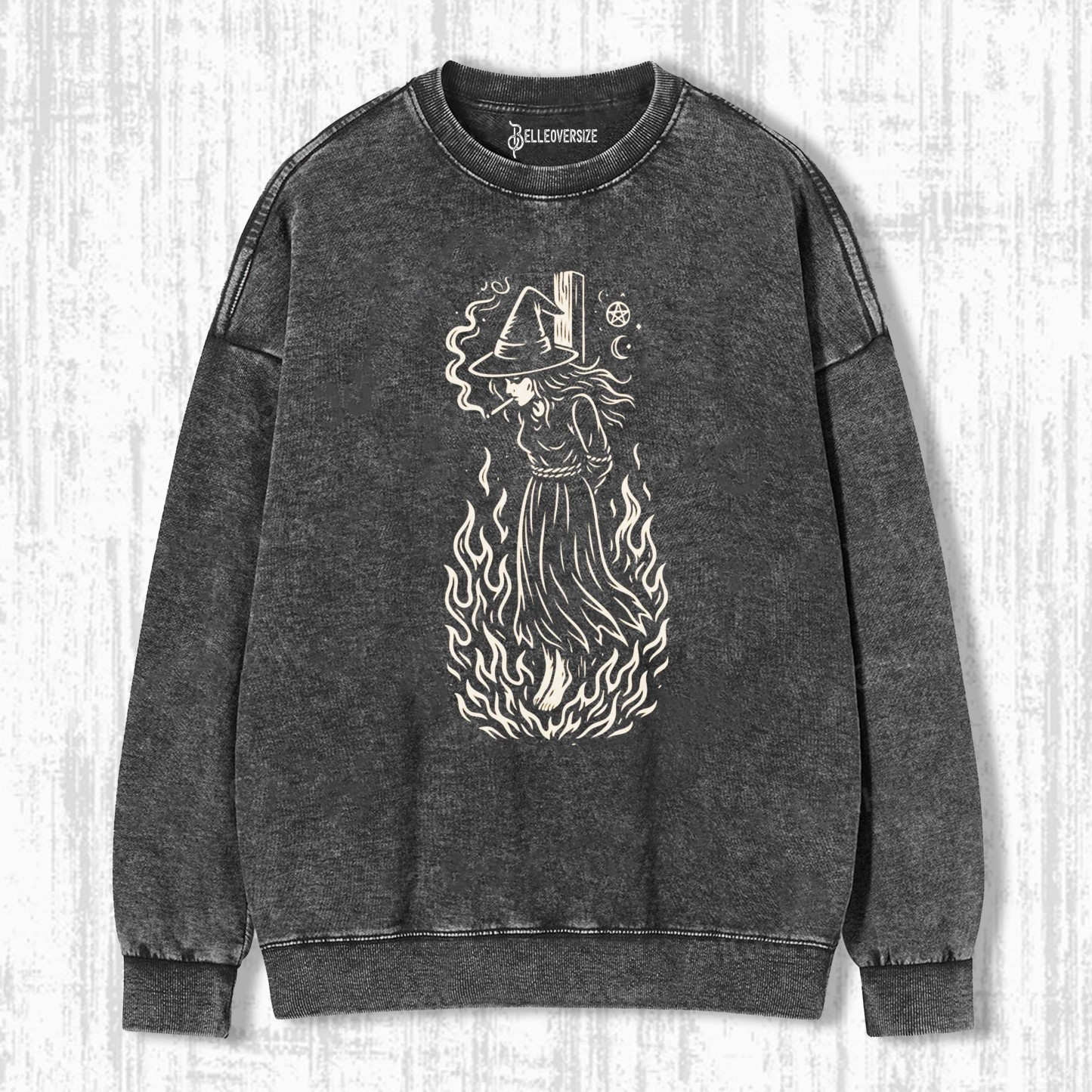 BURNING WITCH SMOKING CIGARETTE SWEATSHIRTS
