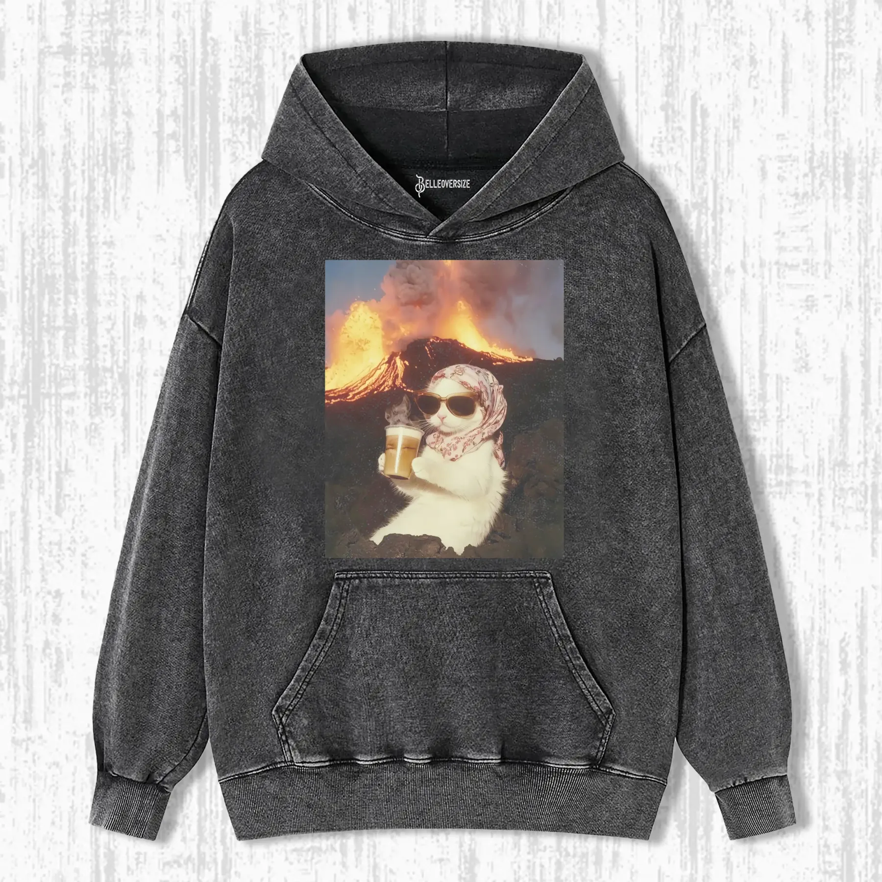 CALM AND COLLECTED CAT HOODIE