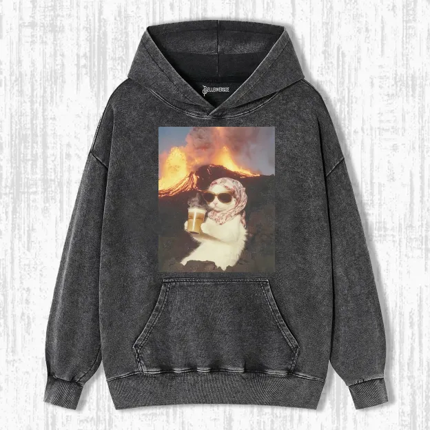 CALM AND COLLECTED CAT  HOODIE