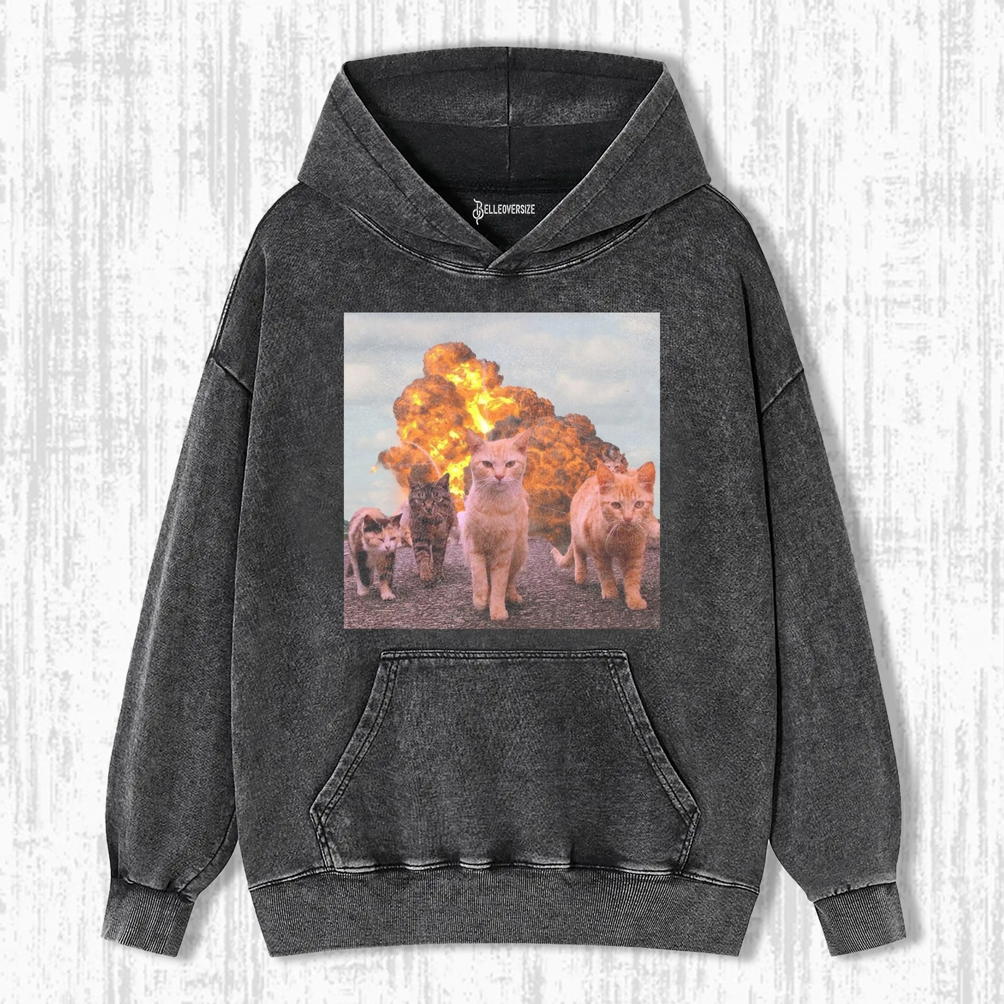 CALM AND COLLECTED CAT HOODIE