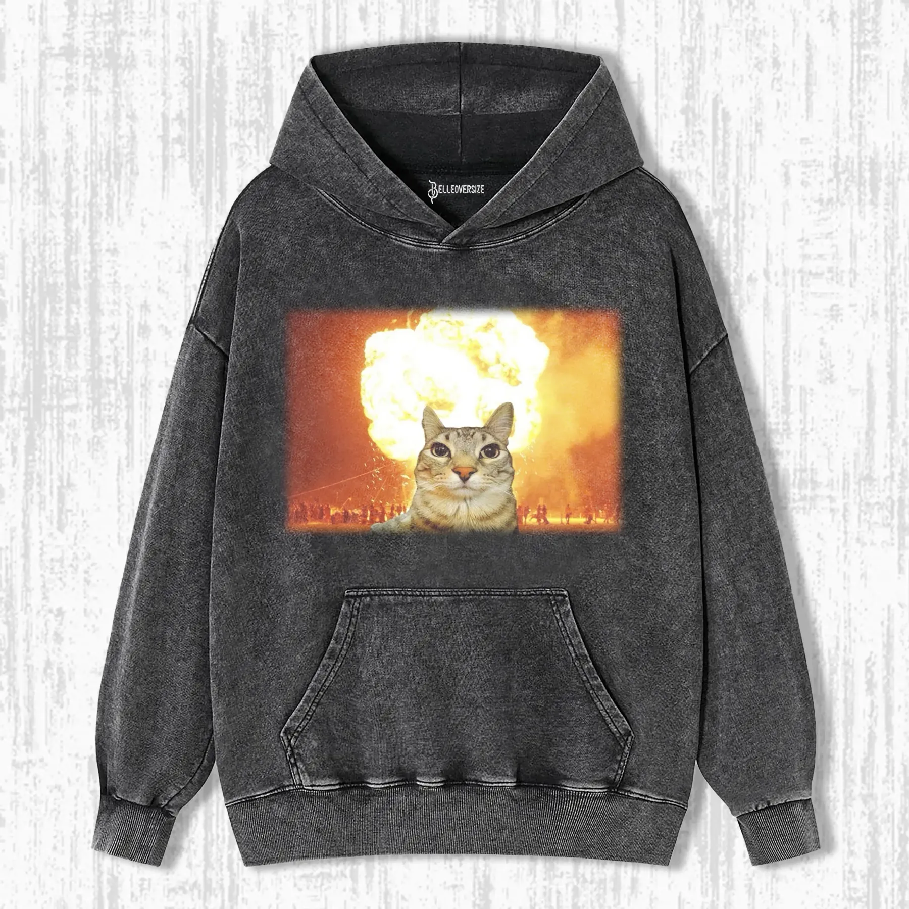 CALM AND COLLECTED CAT HOODIE