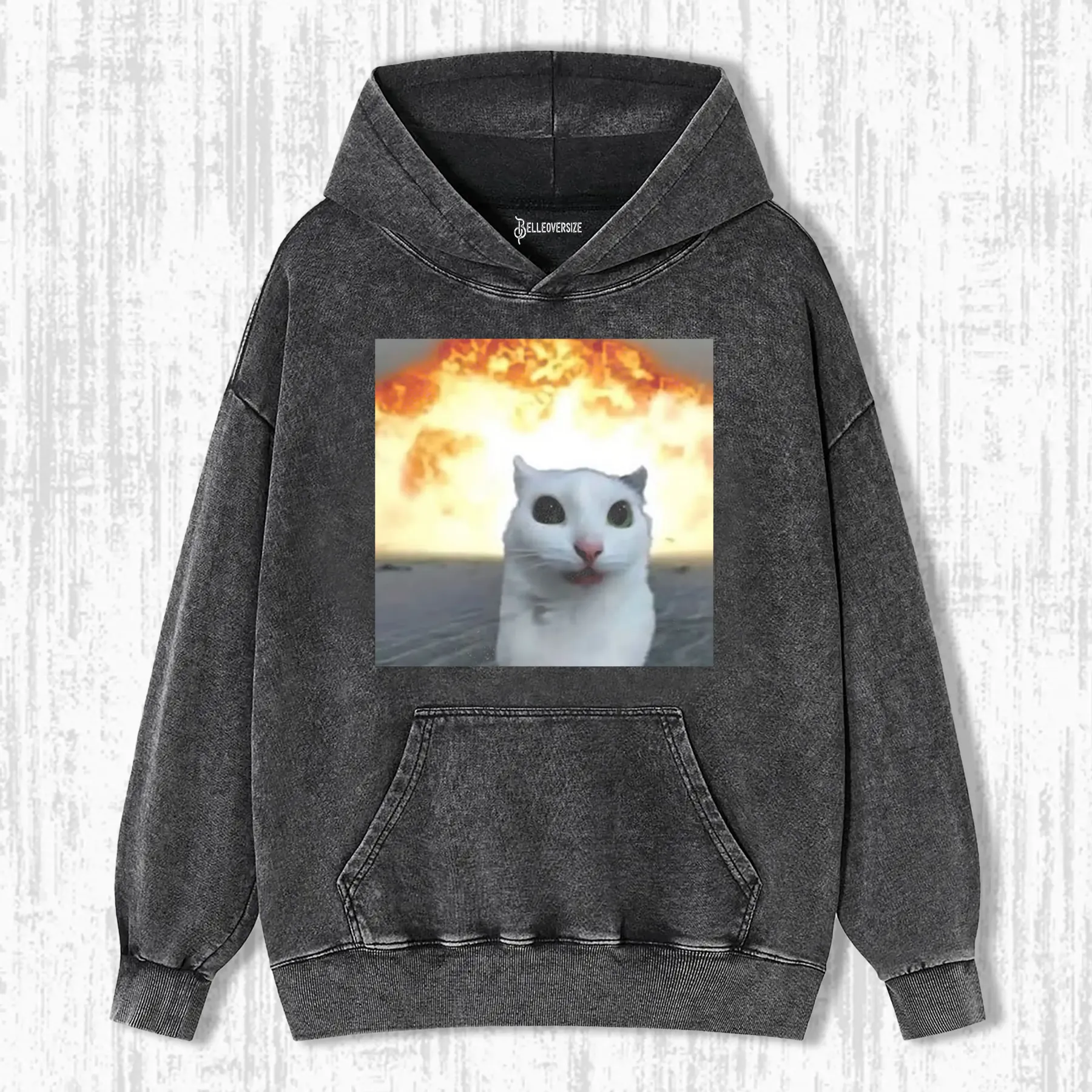 CALM AND COLLECTED CAT HOODIE