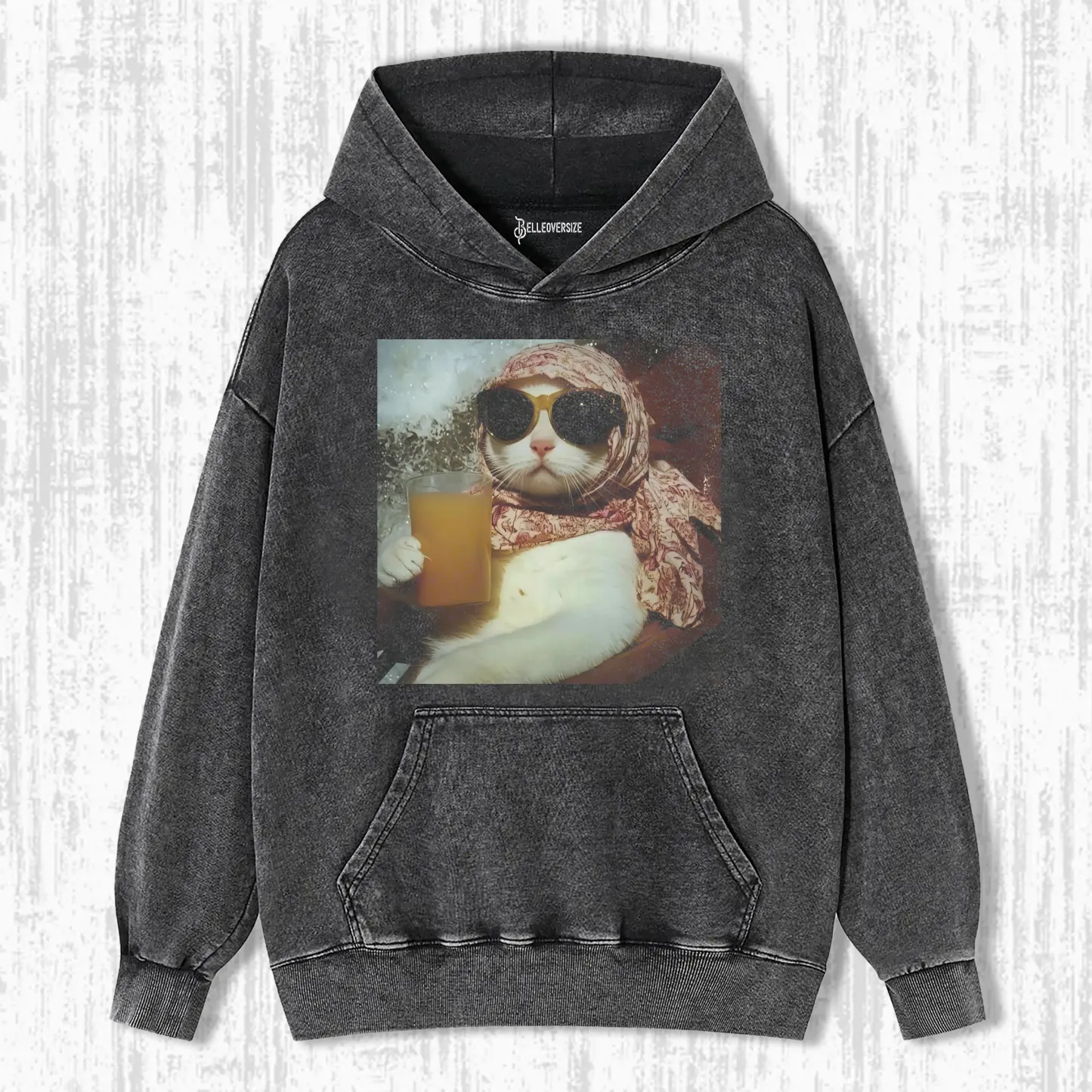 CALM AND COLLECTED CAT HOODIE