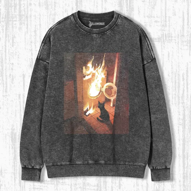 CALM AND COLLECTED CAT SWEATSHIRTS