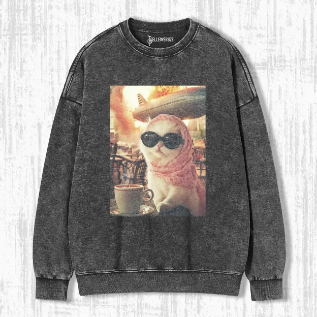 CALM AND COLLECTED CAT SWEATSHIRTS