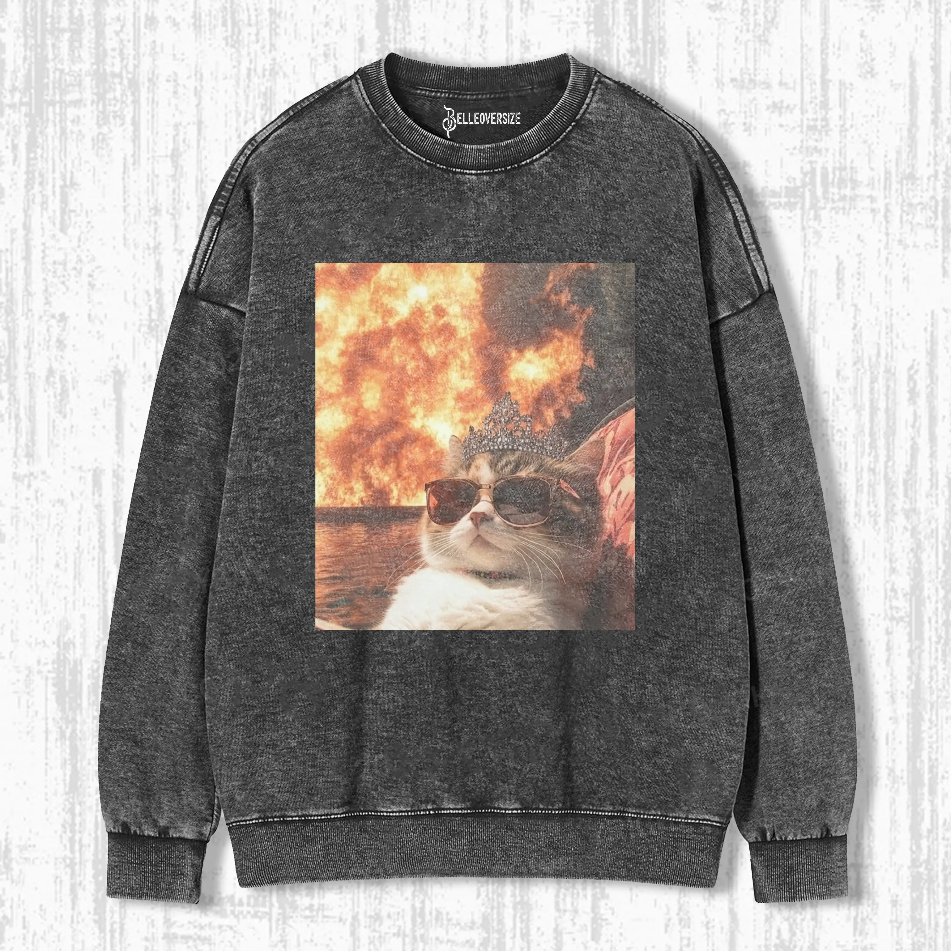 CALM AND COLLECTED CAT SWEATSHIRTS