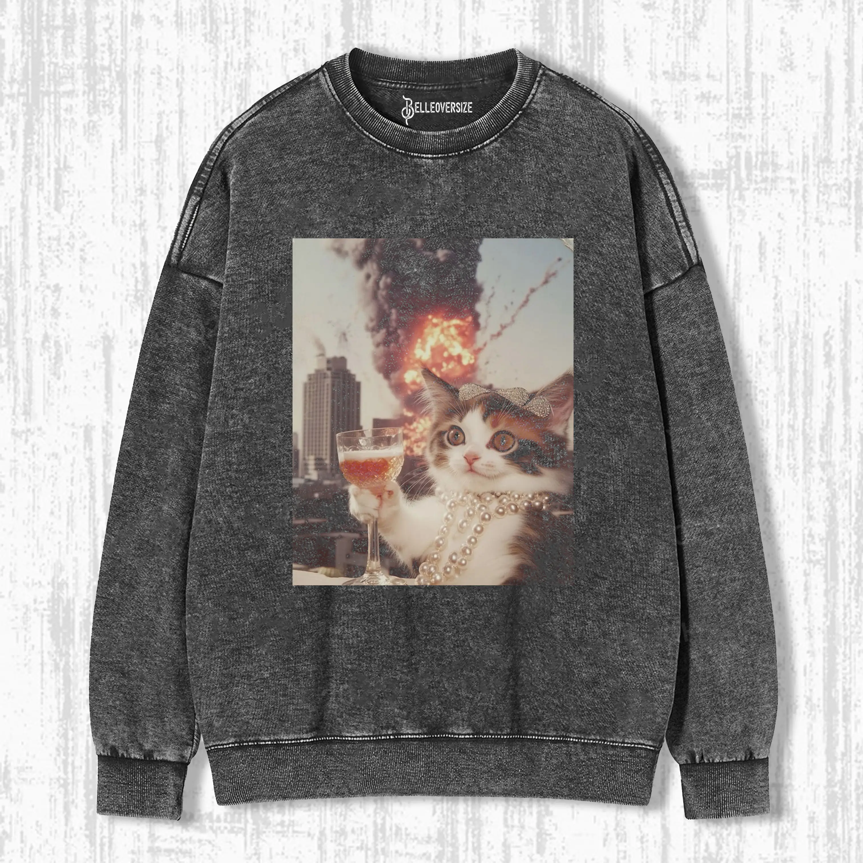 CALM AND COLLECTED CAT SWEATSHIRTS