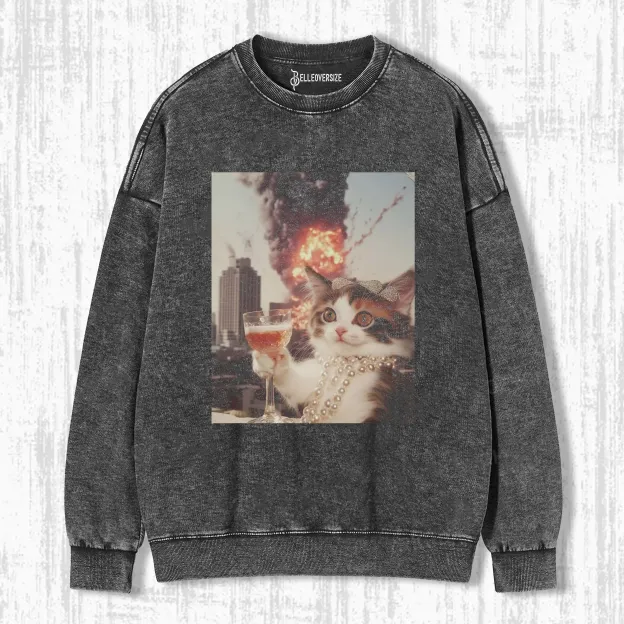 CALM AND COLLECTED CAT SWEATSHIRTS