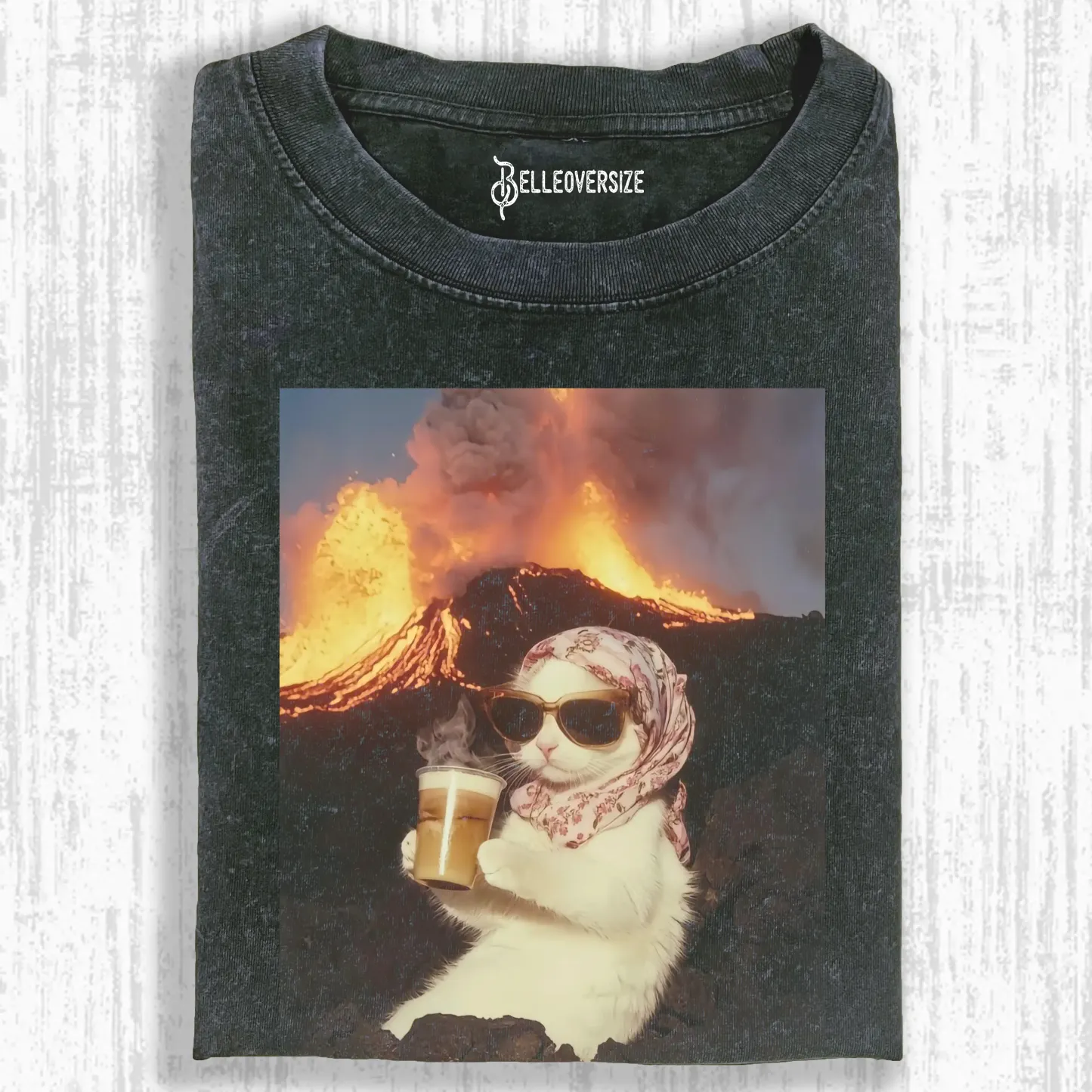 CALM AND COLLECTED CAT T-SHIRT