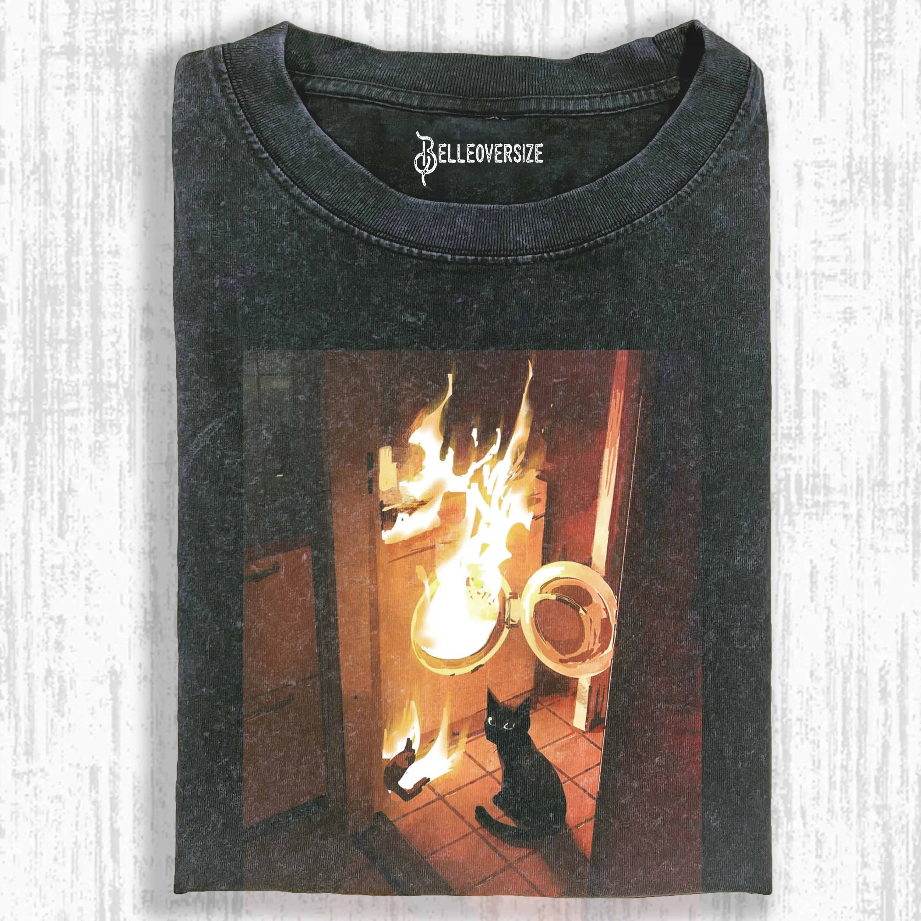 CALM AND COLLECTED CAT T-SHIRT