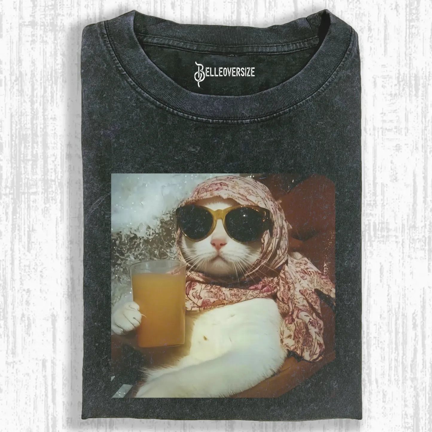 CALM AND COLLECTED CAT T-SHIRT