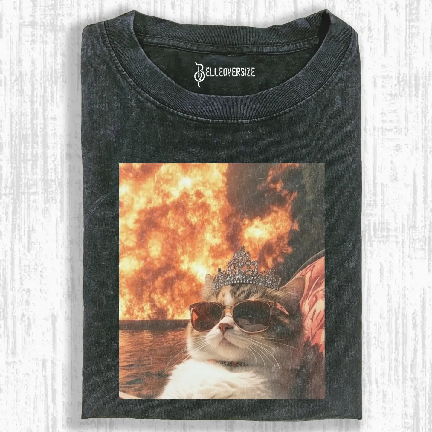 CALM AND COLLECTED CAT T-SHIRT