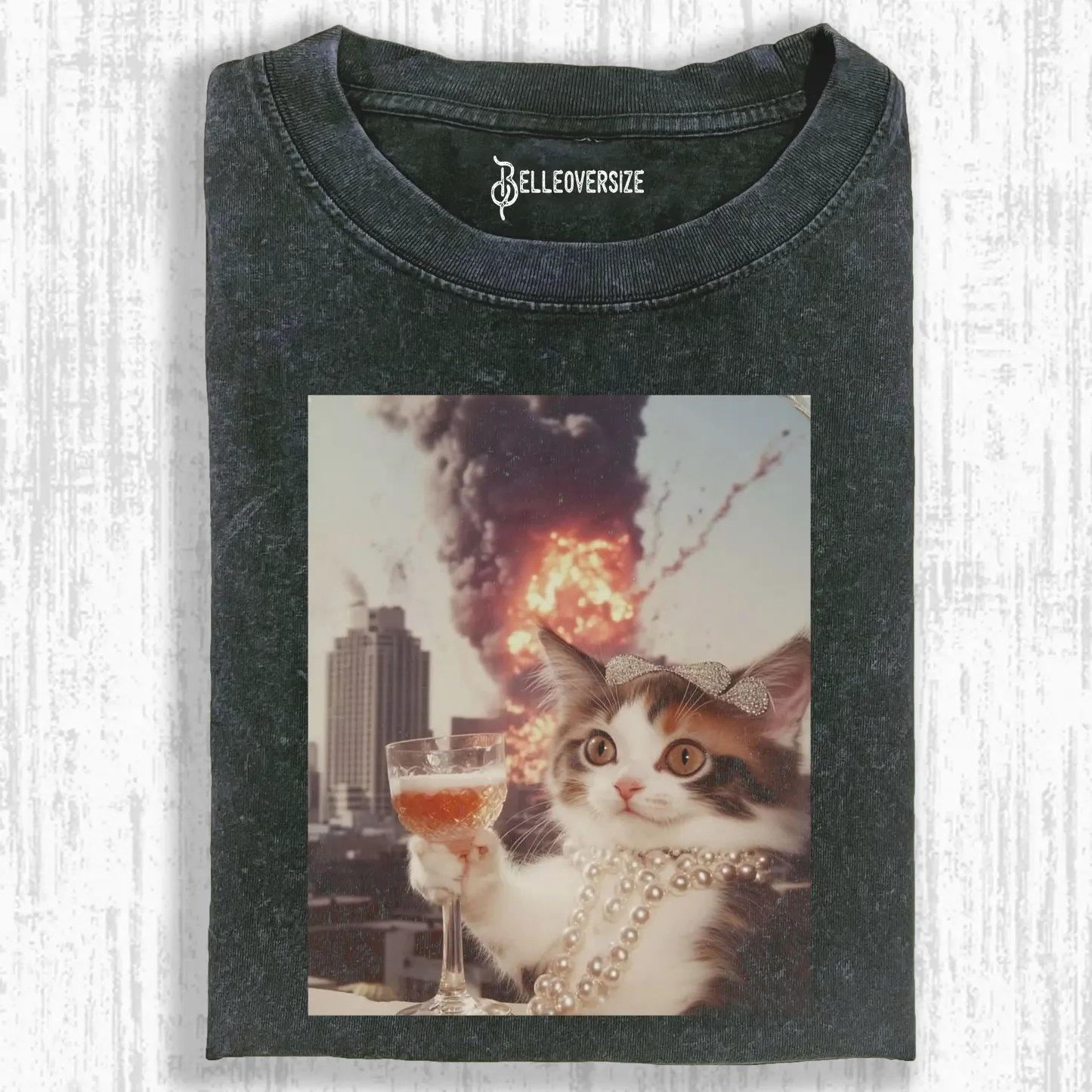 CALM AND COLLECTED CAT T-SHIRT