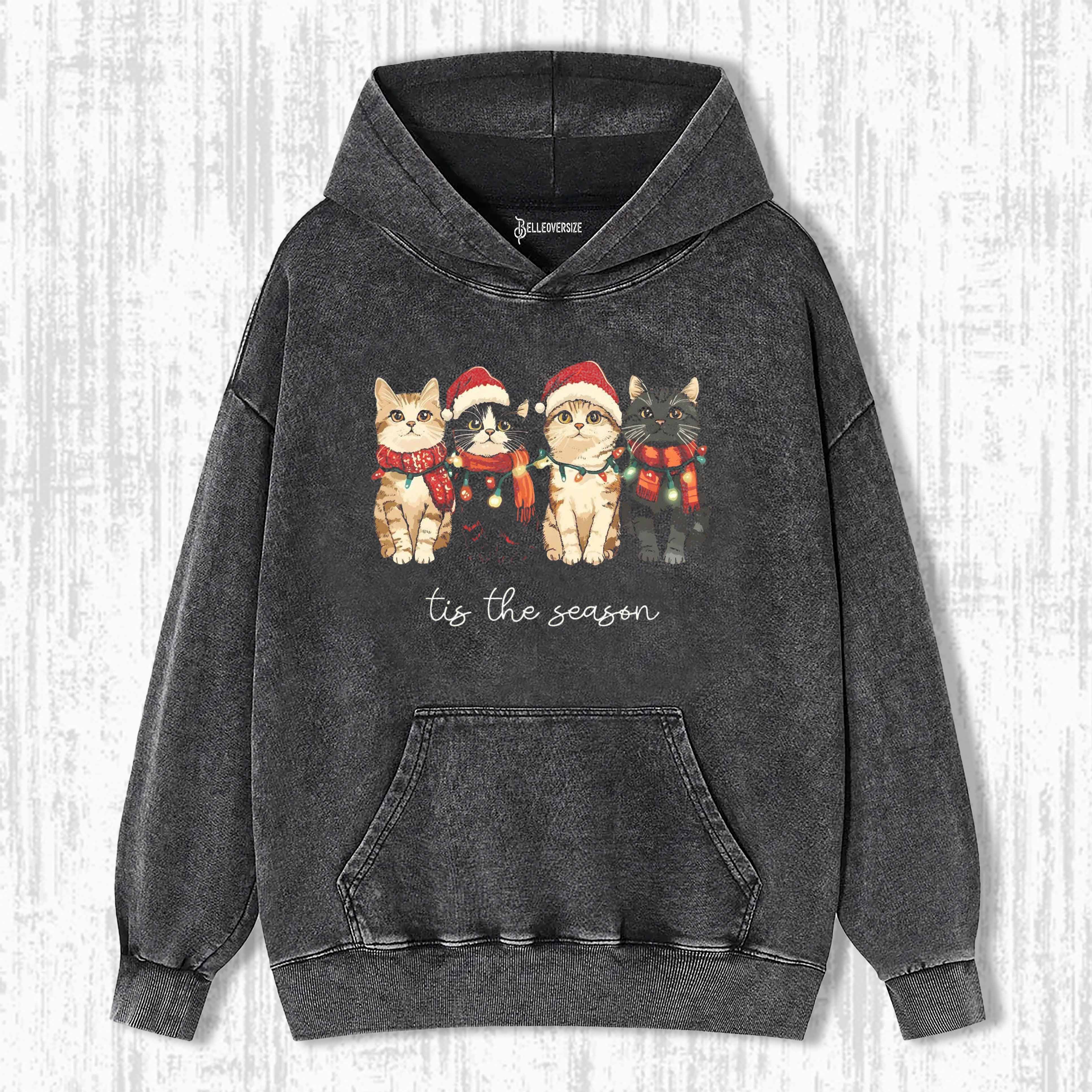 CAT CHRISTMAS HOODIE