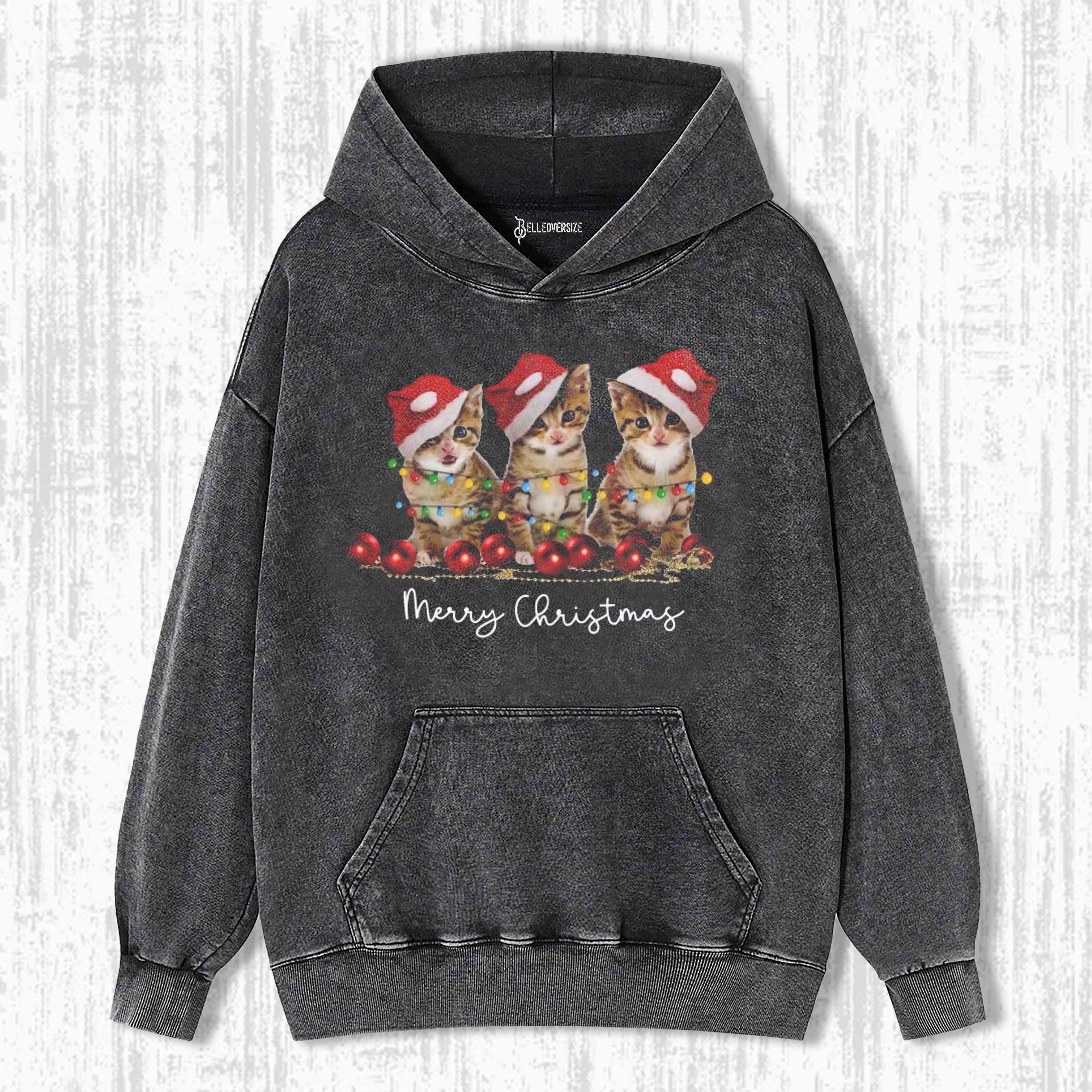 CAT CHRISTMAS HOODIE