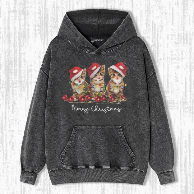 CAT CHRISTMAS HOODIE