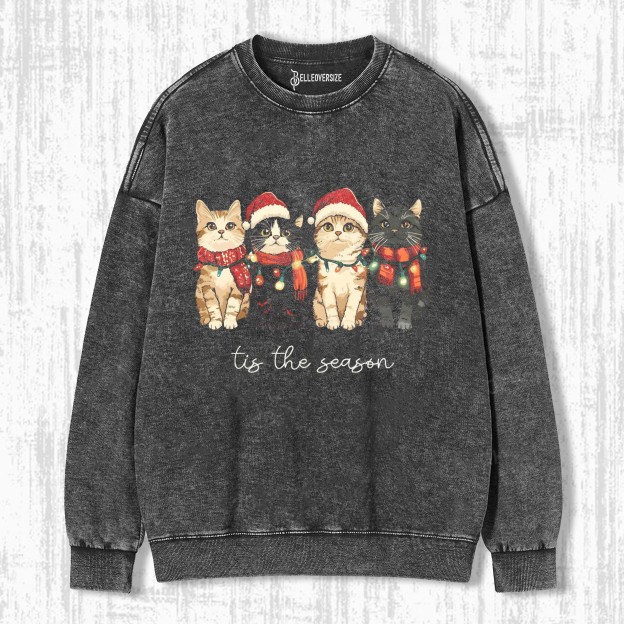 CAT CHRISTMAS SWEATSHIRTS