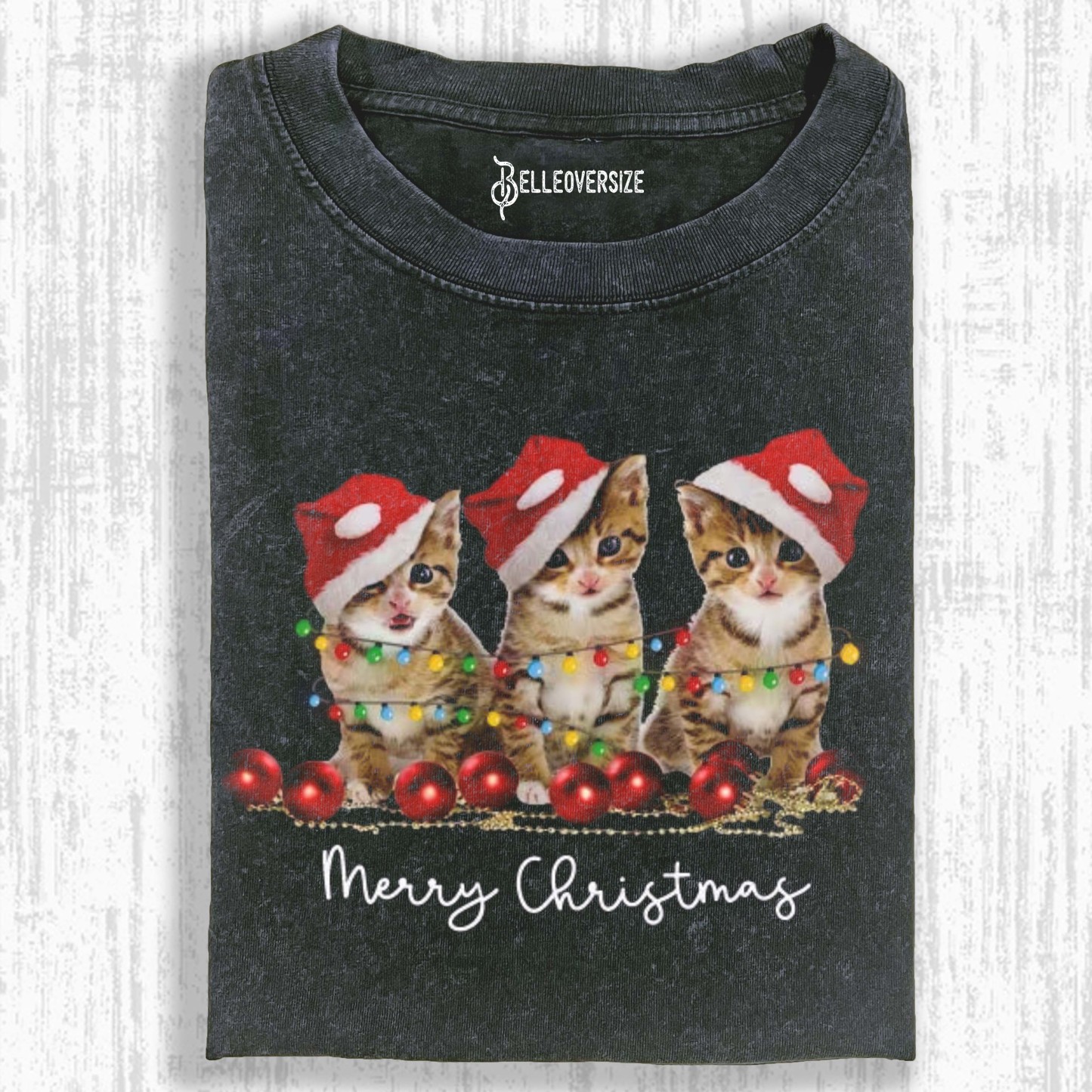 CAT CHRISTMAS T-SHIRT