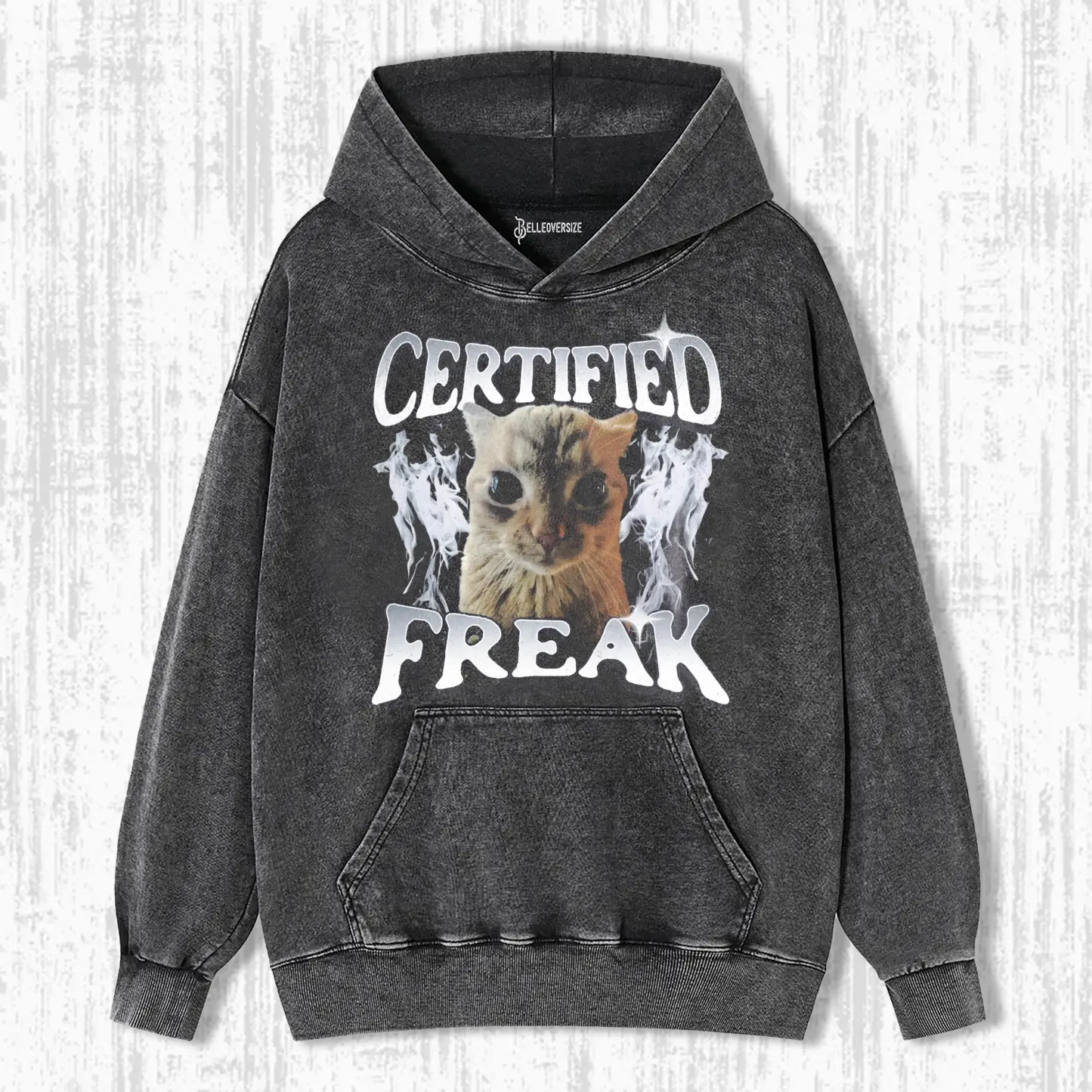 CERTIFIED FREAK FUNNY CAT MEME HOODIE