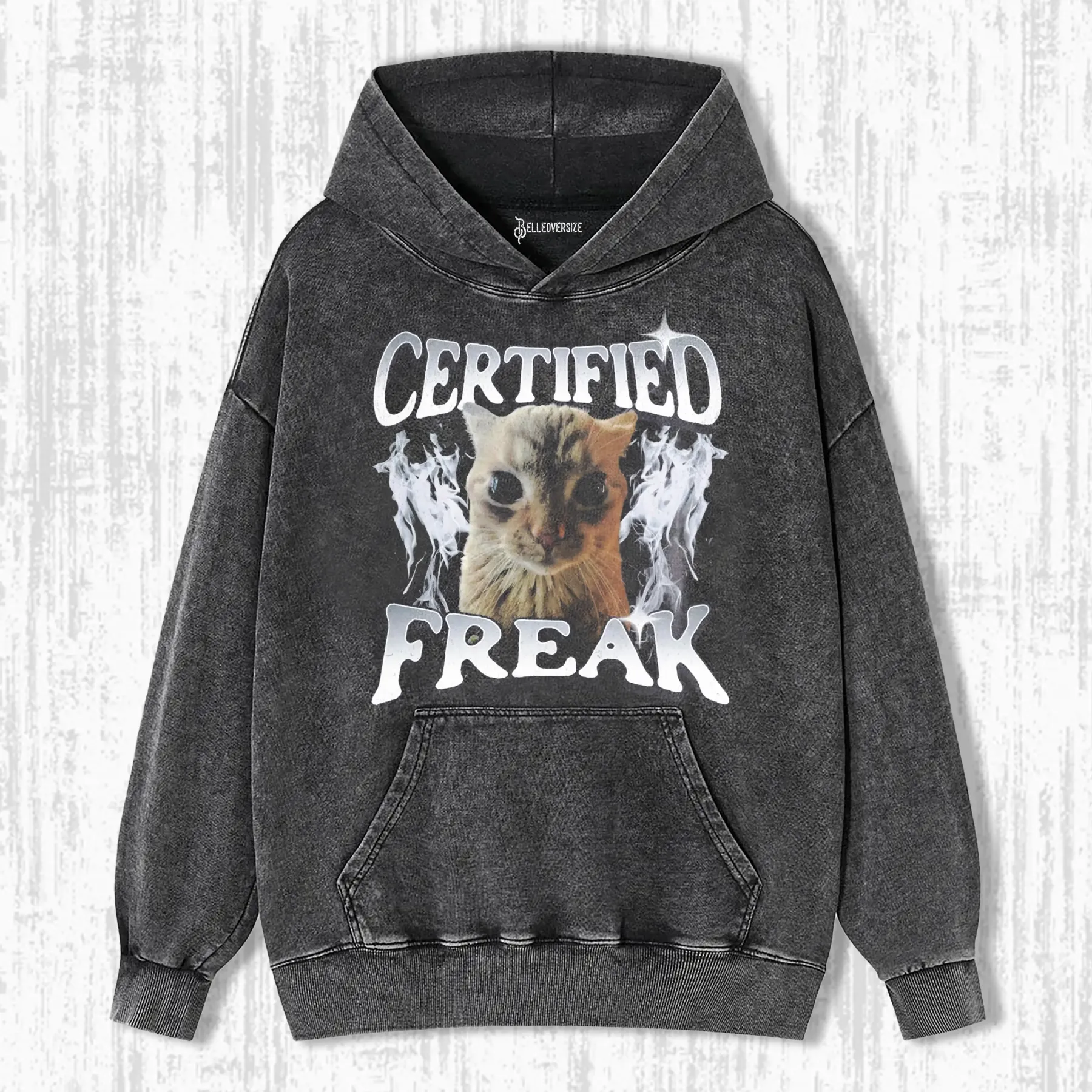 CERTIFIED FREAK FUNNY CAT MEME HOODIE